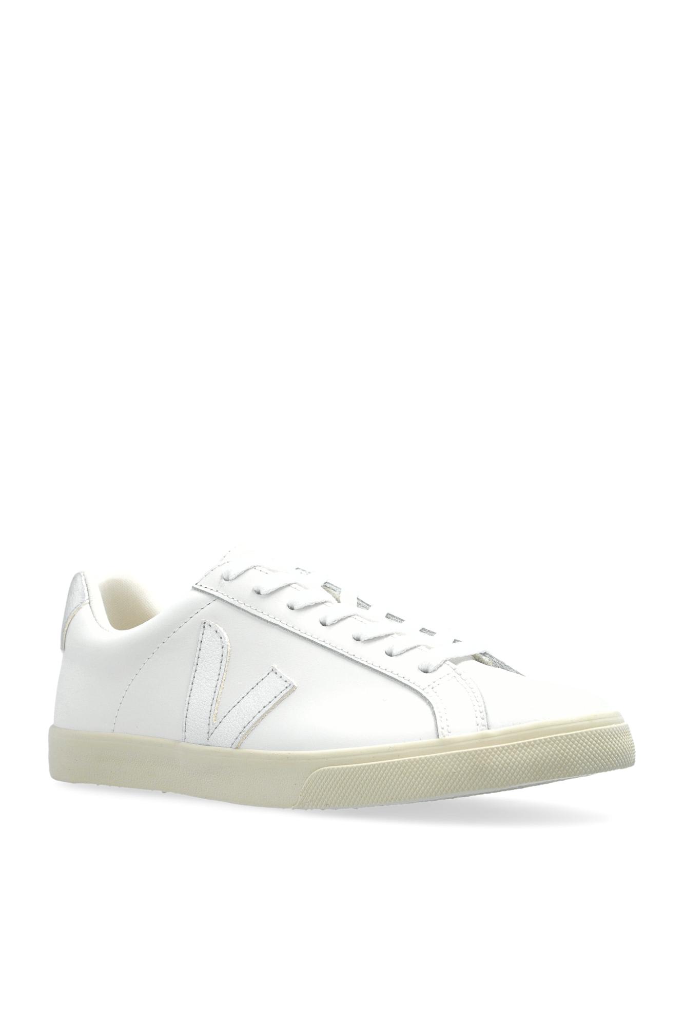 Veja Esplar Leather Sneaker In White Silver In White
