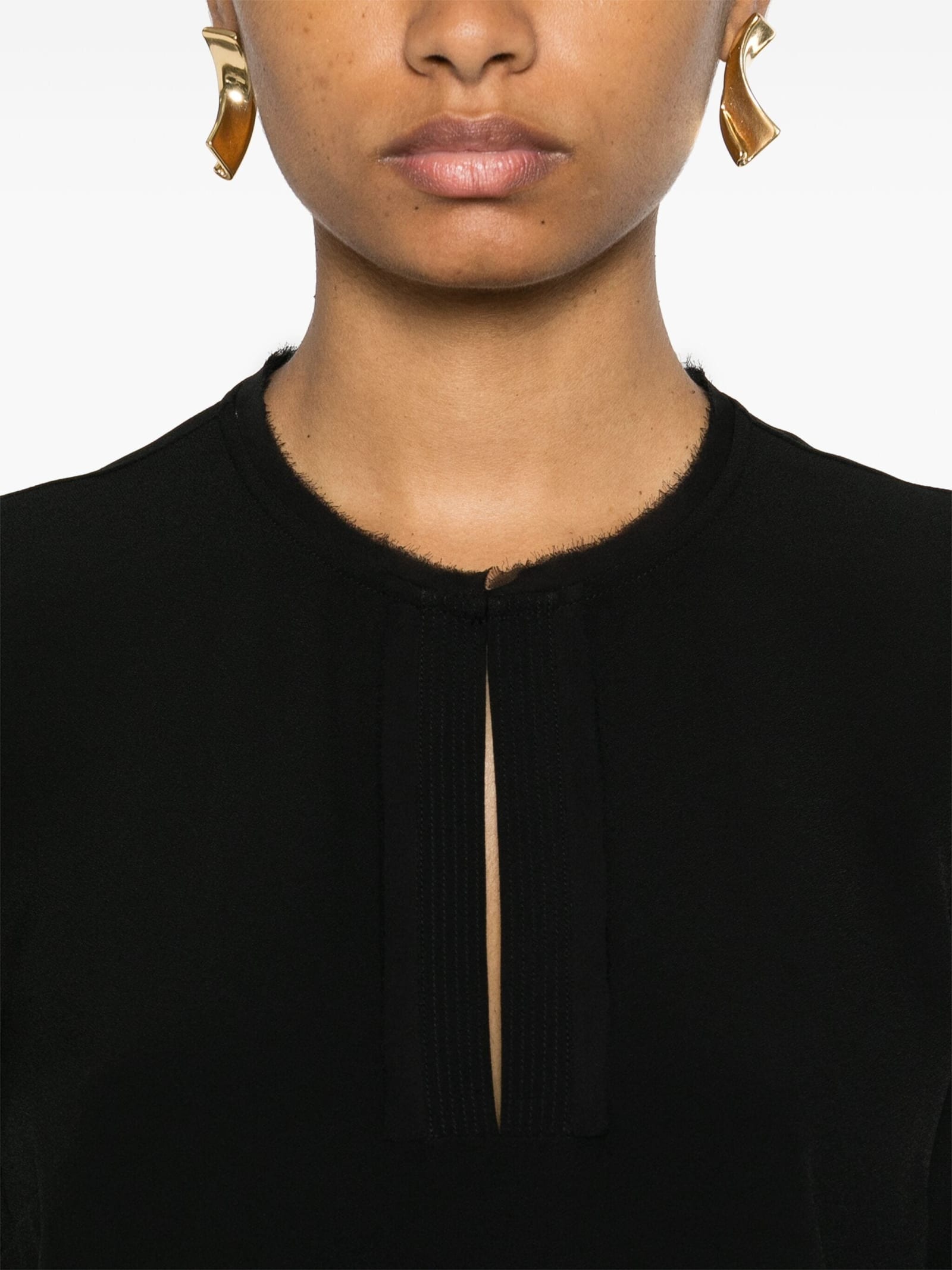 Shop Ulla Johnson Greta Blouse In Noi Noir