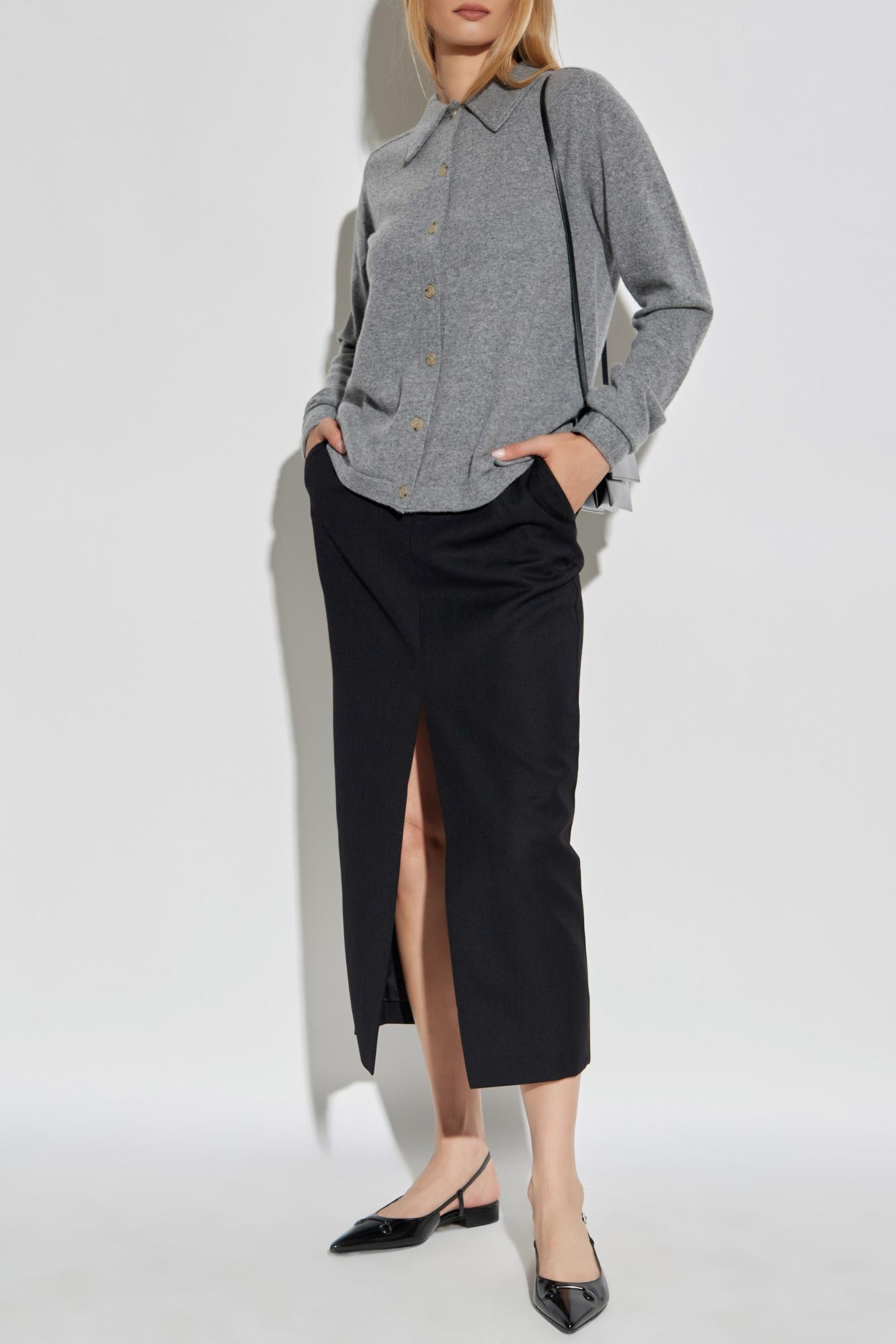 Totême Toteme Cashmere Cardigan In Gray