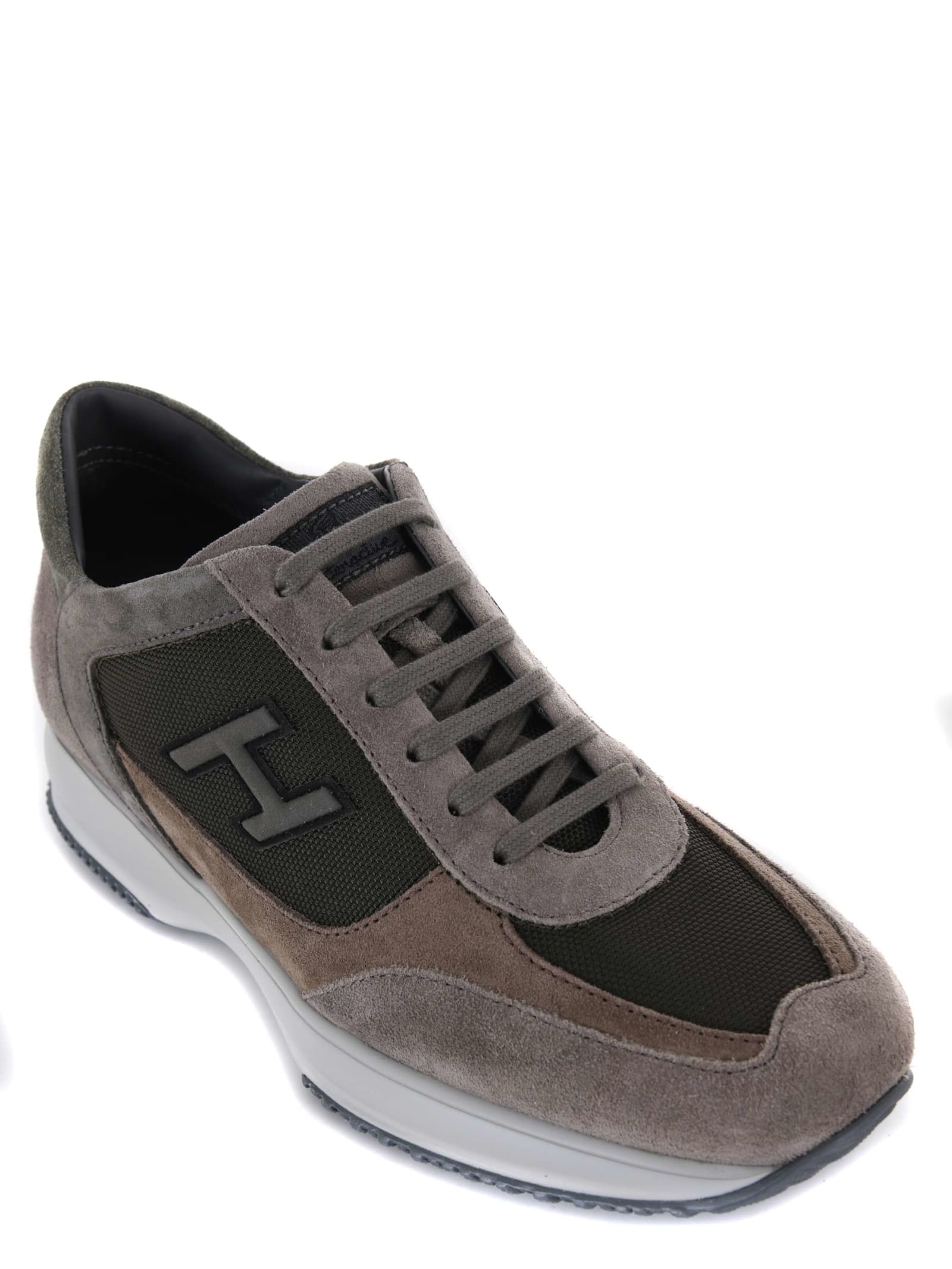 Shop Hogan Sneakers Interactive In Tortora/fango