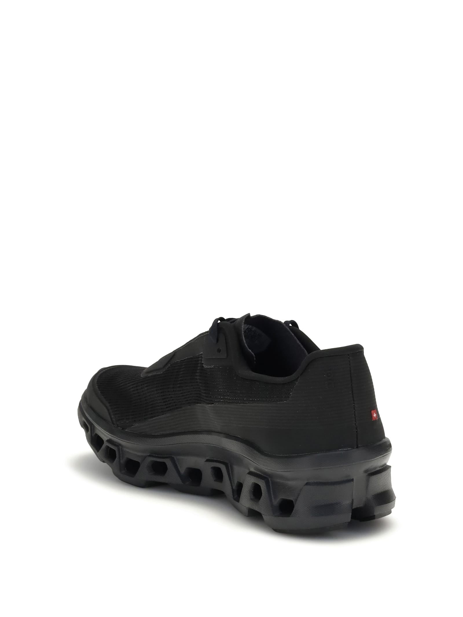 On Cloudmster Void Rubber-trimmed Mesh Running Sneakers In Black
