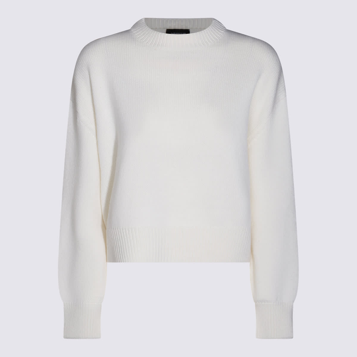 Shop Fabiana Filippi White Wool Knitwear