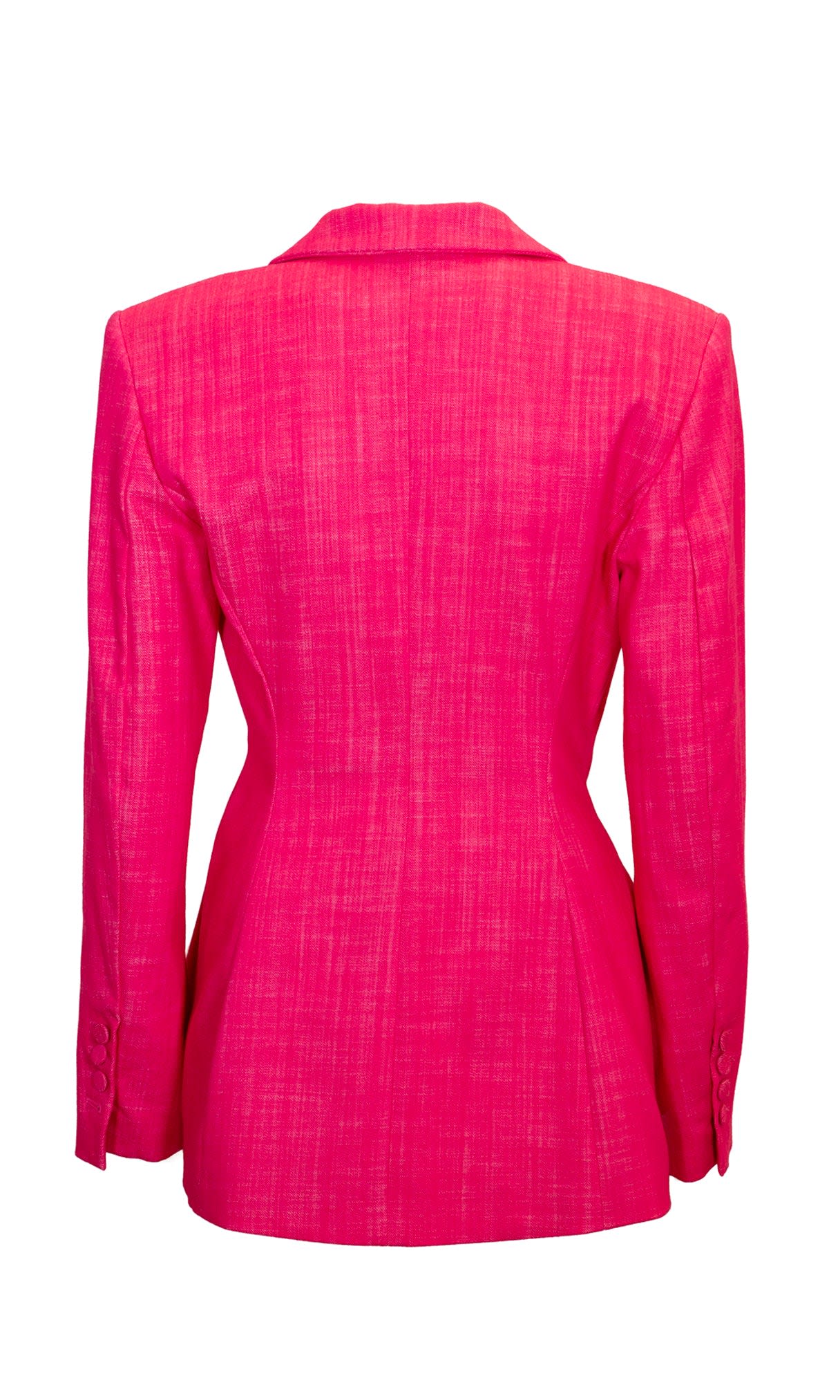 Shop Sara Battaglia Double Breasted Jacket In Azalea