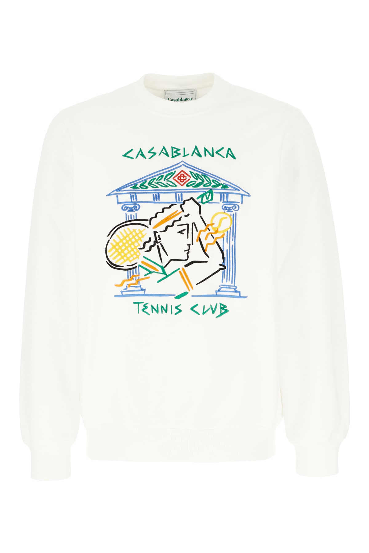 Casablanca White Cotton Sweatshirt