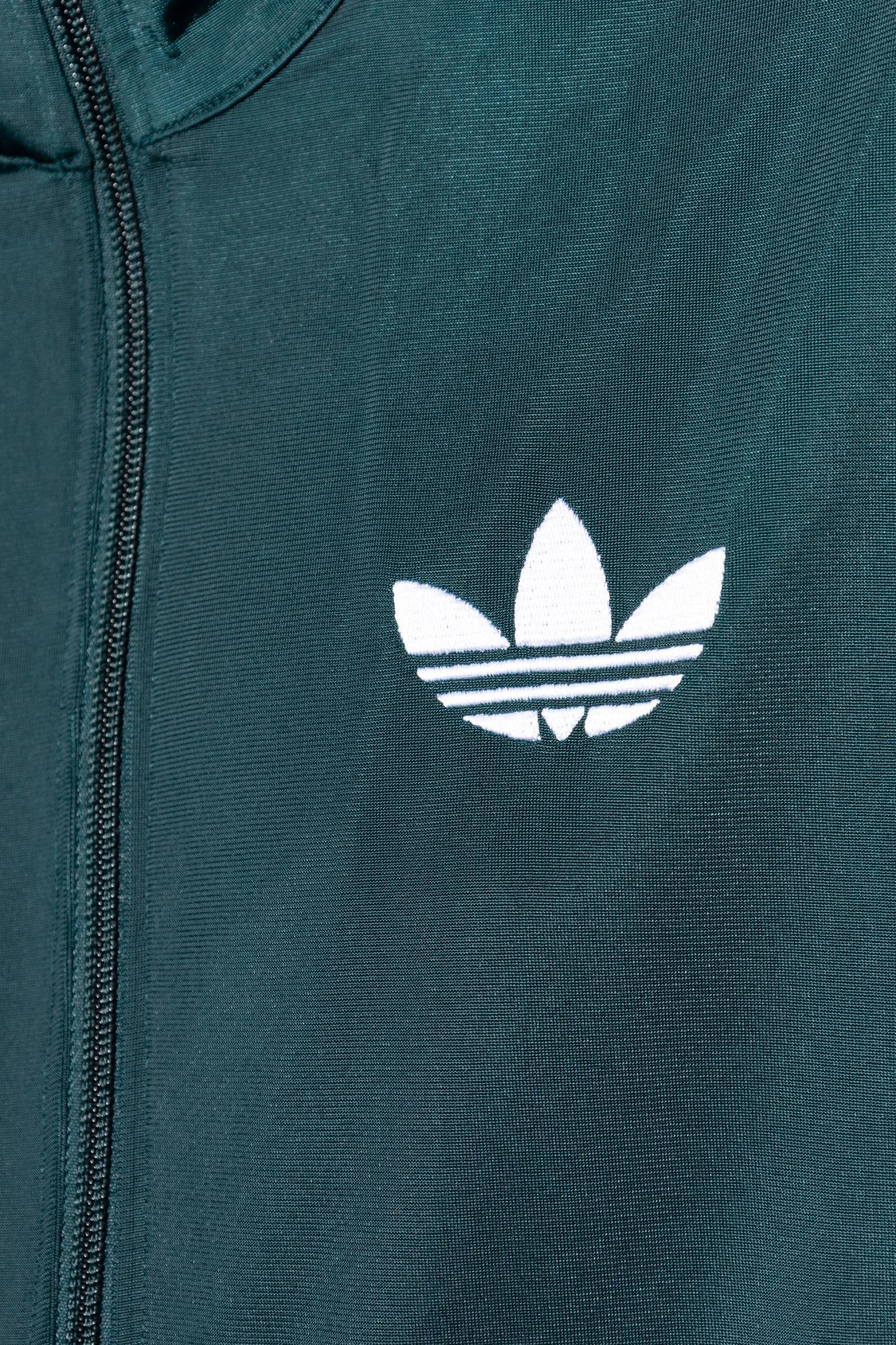 Adidas Originals Sweatshirt With A Stand-up Collar In Green