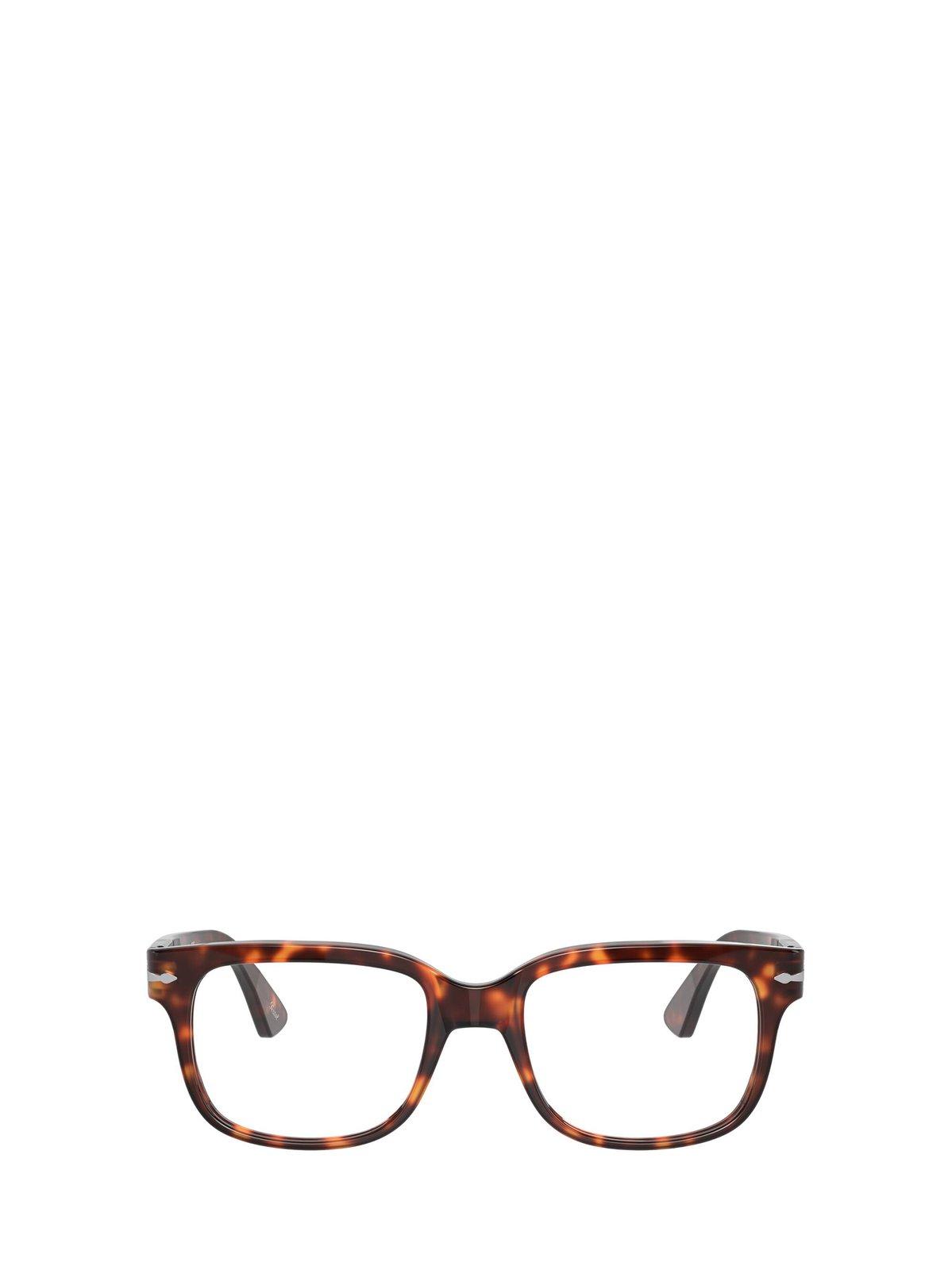 Shop Persol Rectangular Frame Glasses In 24