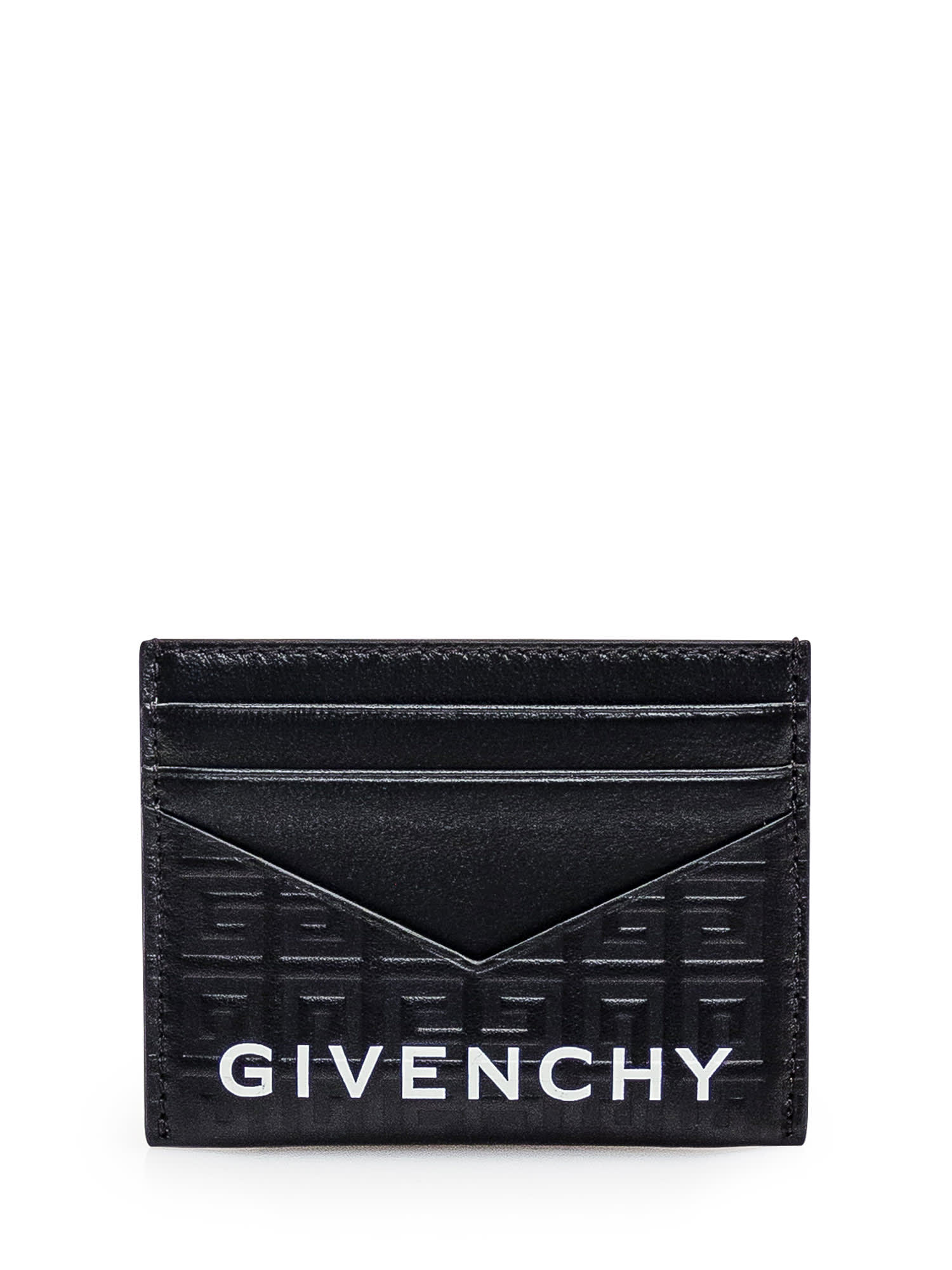 Shop Givenchy Leather 4g Cardcase In Black