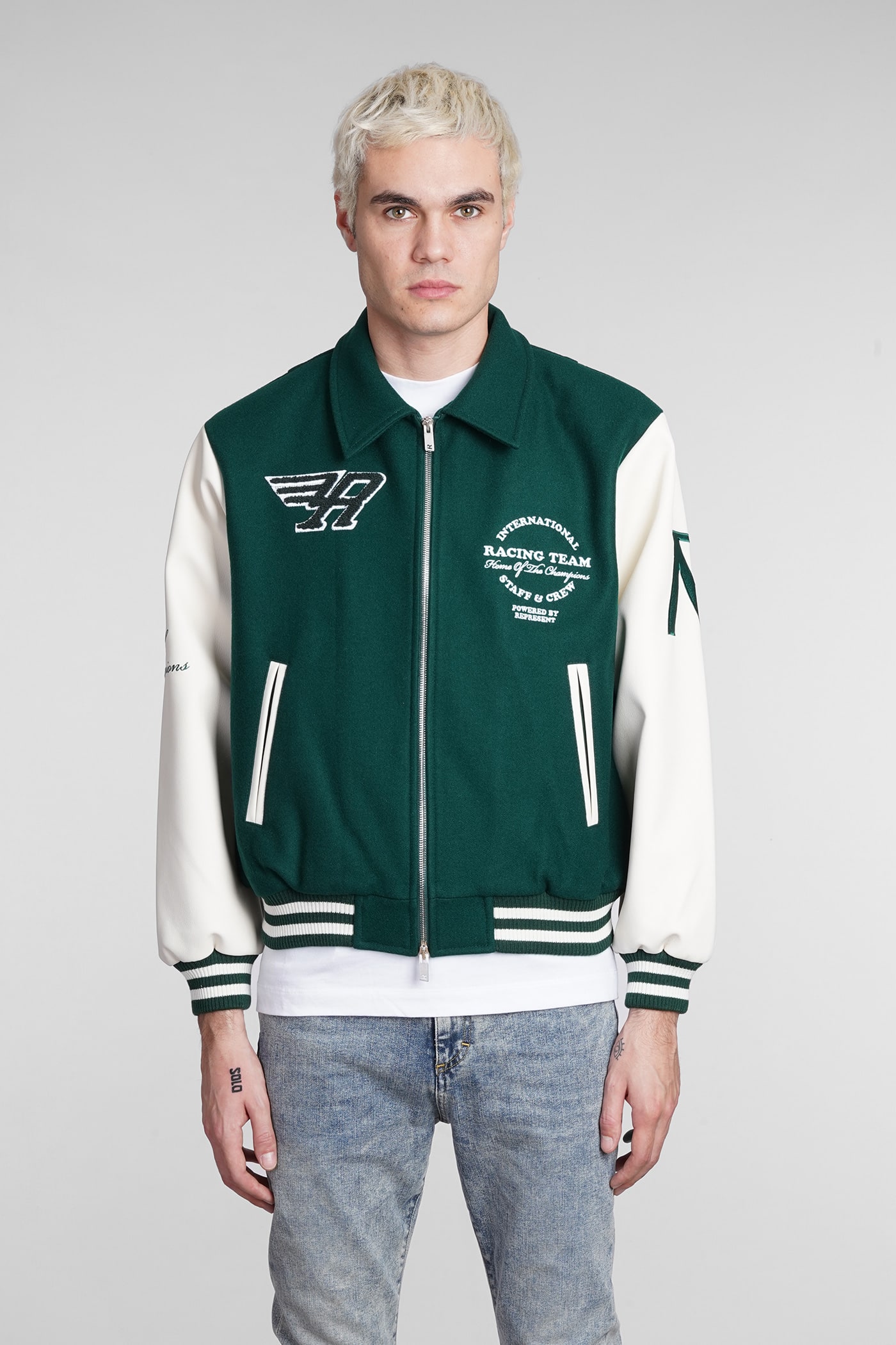 REPRESENT, Racing Team Varsity Jacket, Men