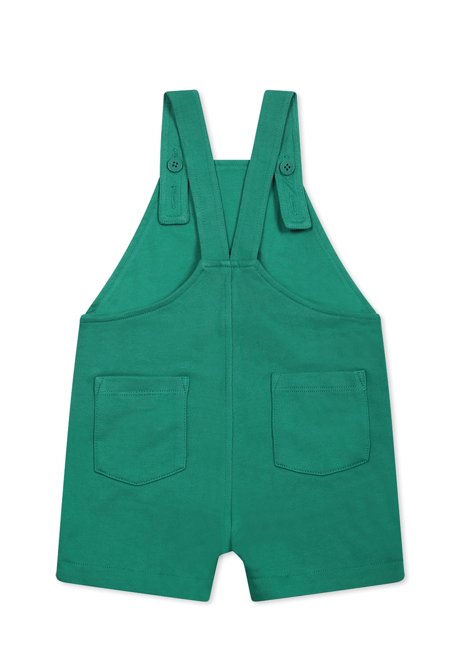 Stella Mccartney Green Dungarees For Baby Boy With Frog In Green