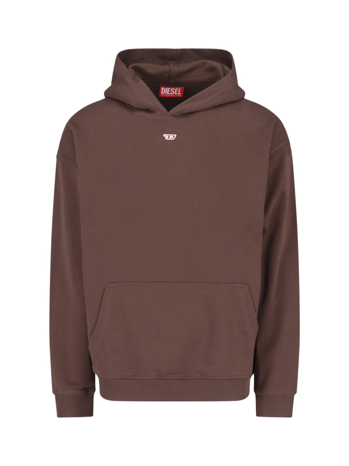 Shop Diesel S-boxt-hood-d Hoodie In Brown