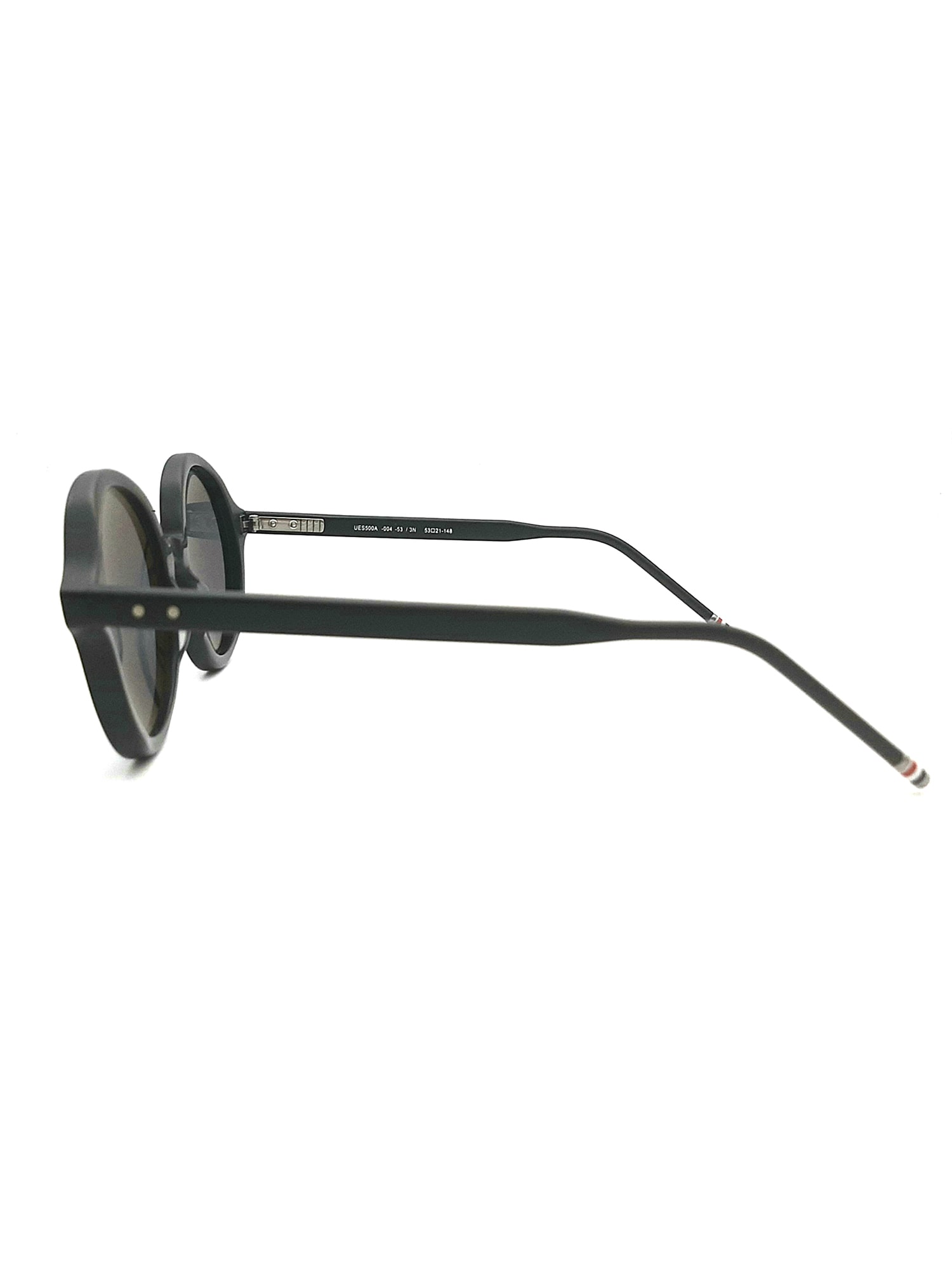 Thom Browne Eyewear Round Frame Sunglasses In Black/charcoal