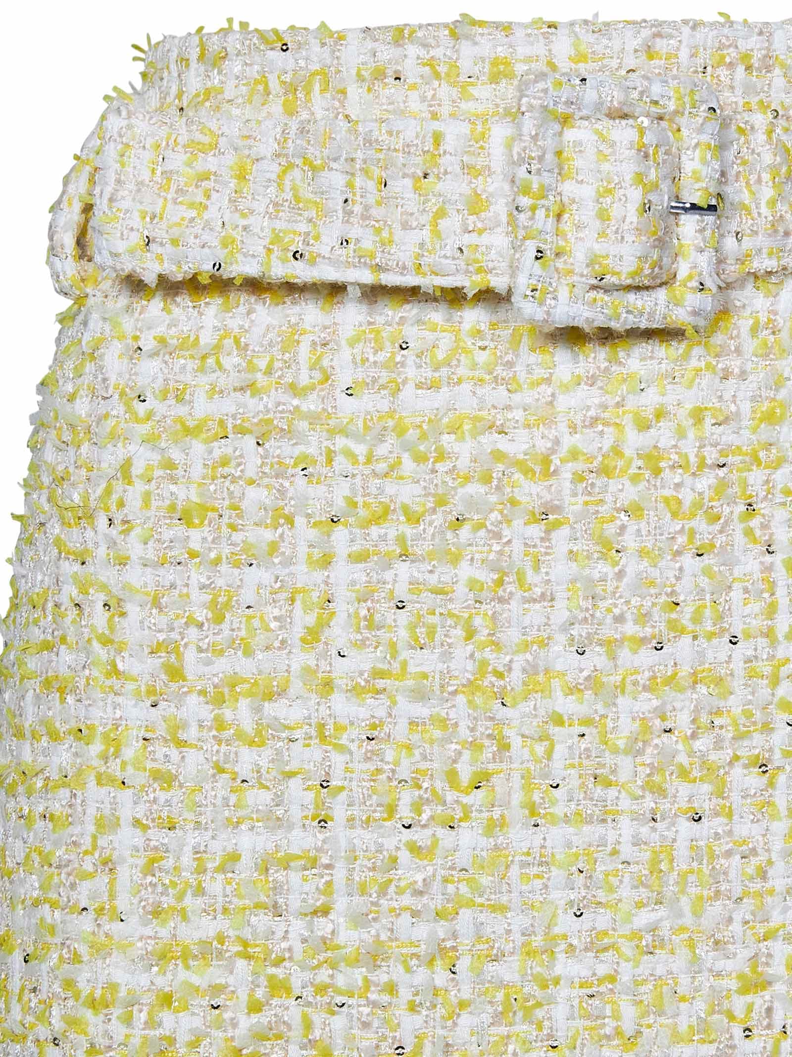 Shop Rotate Birger Christensen Midi Skirt In Yellow