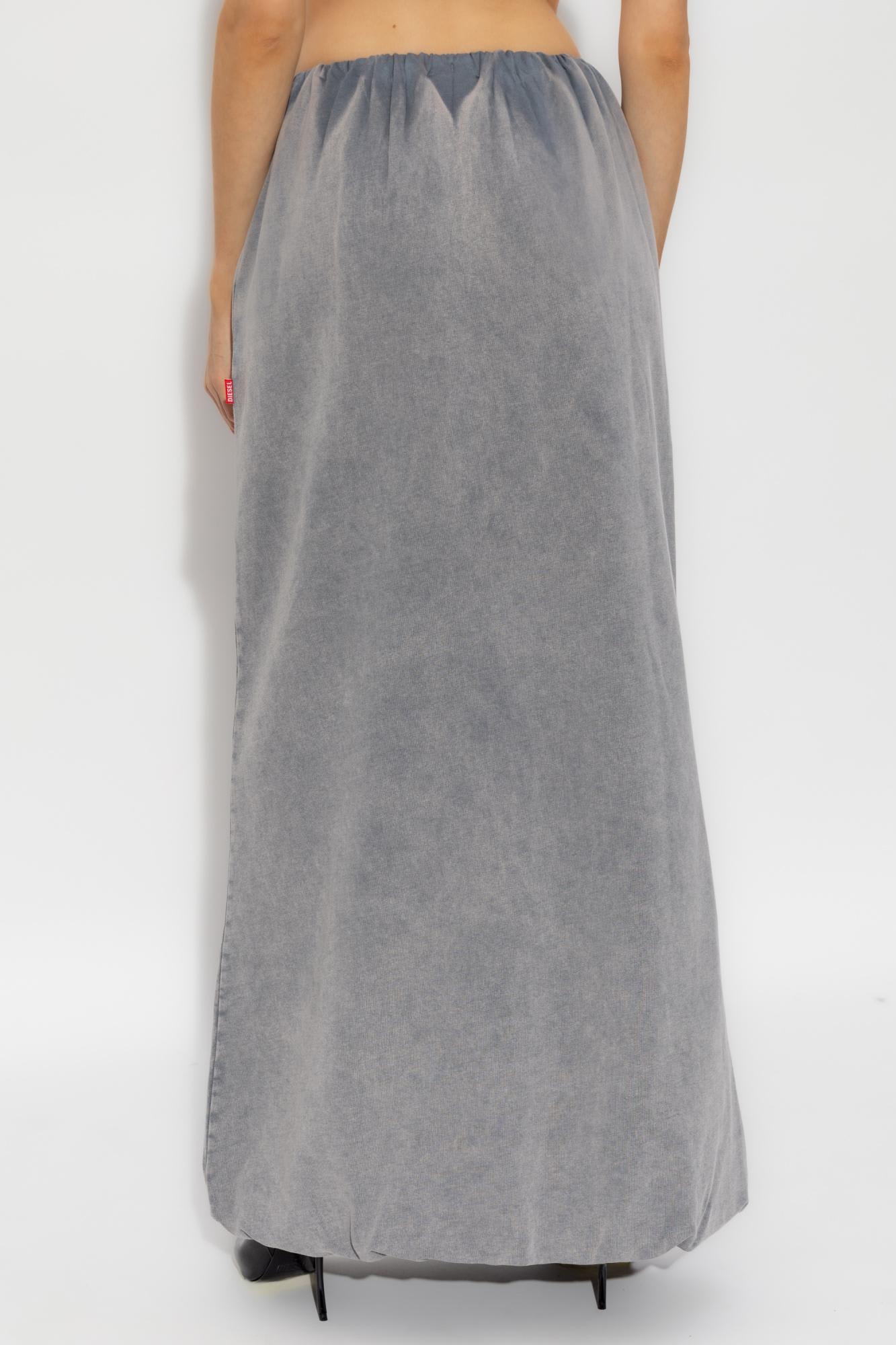 Diesel O-reira Maxi Skirt In Grey