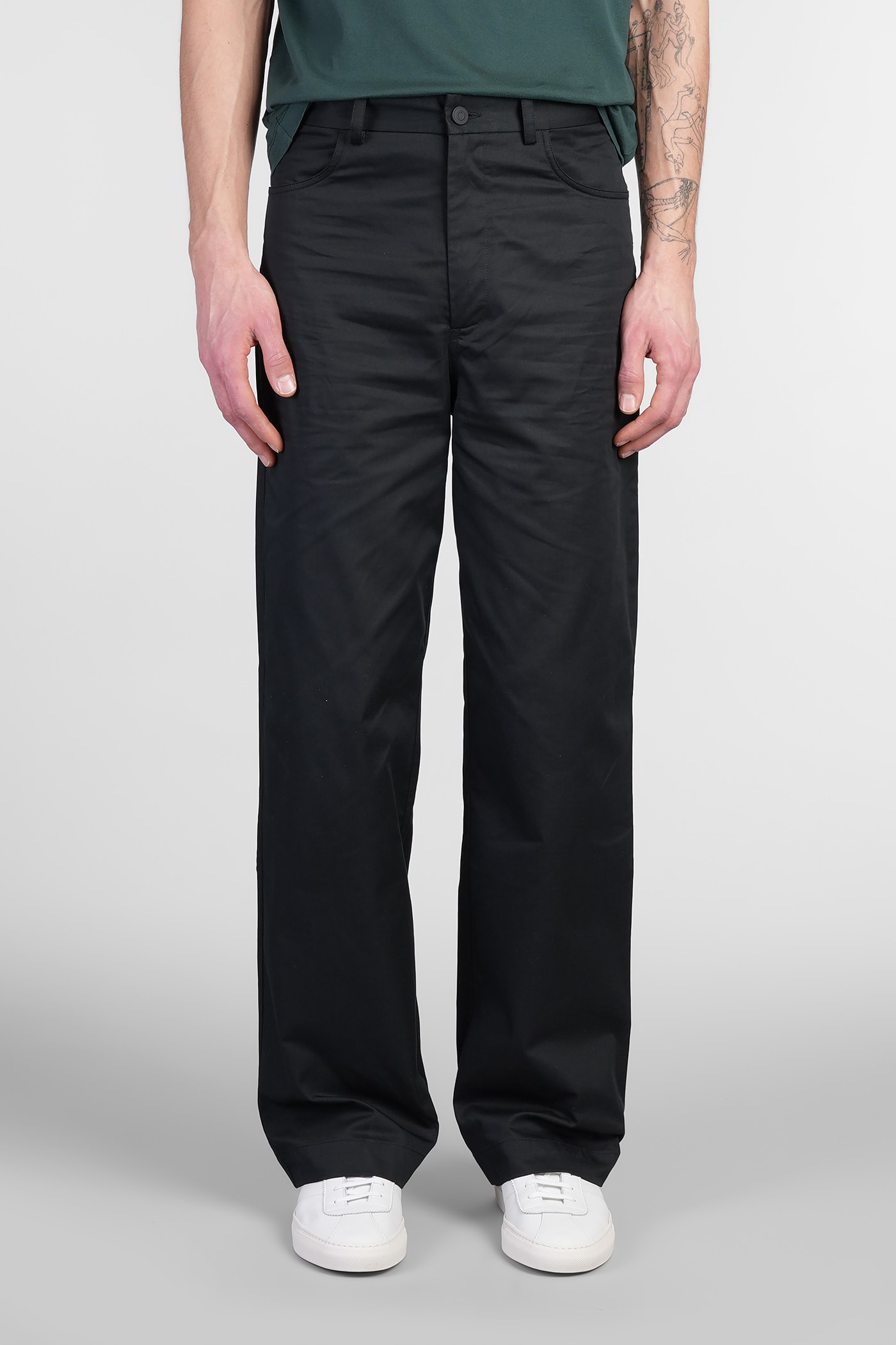 Pants In Black Cotton