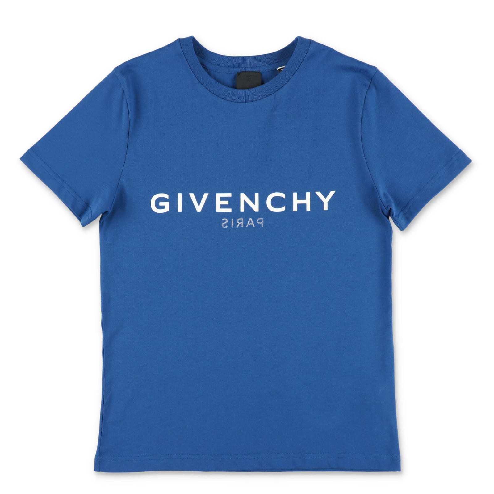 Givenchy T-shirt Blu Royal In Jersey Di Cotone Bambino