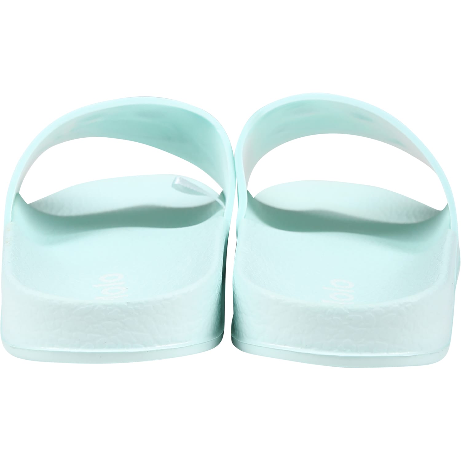 Shop Molo Green Slippers For Kids With Smiley