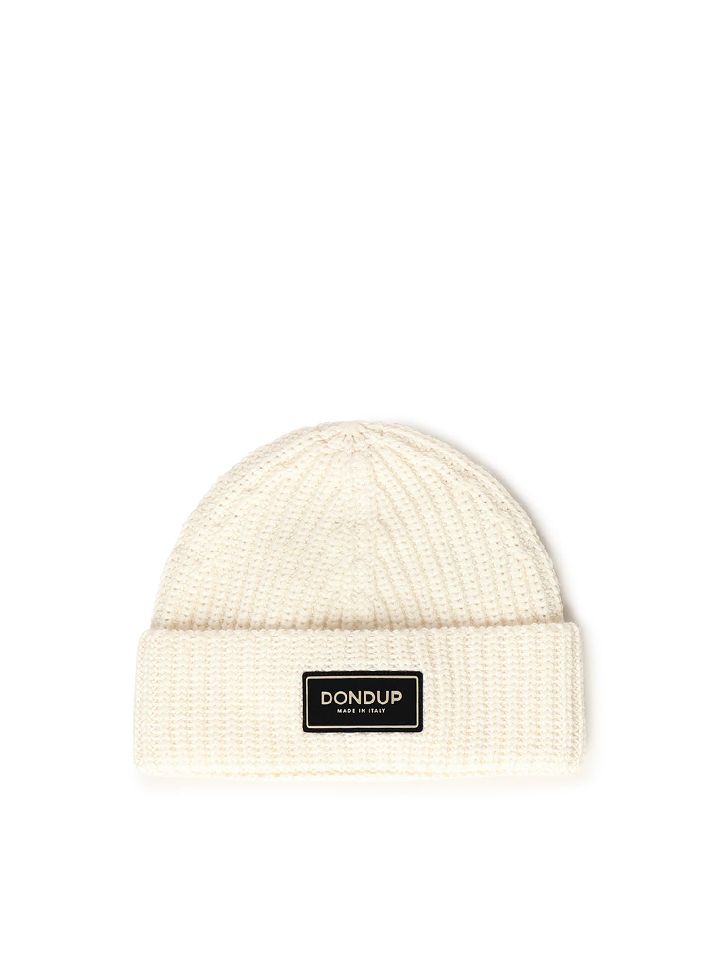 Dondup Logo-patch Beanie Hat In Neutral