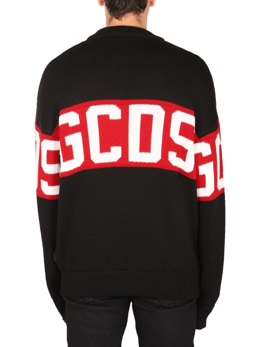 Shop Gcds Jersey With Logo In Black