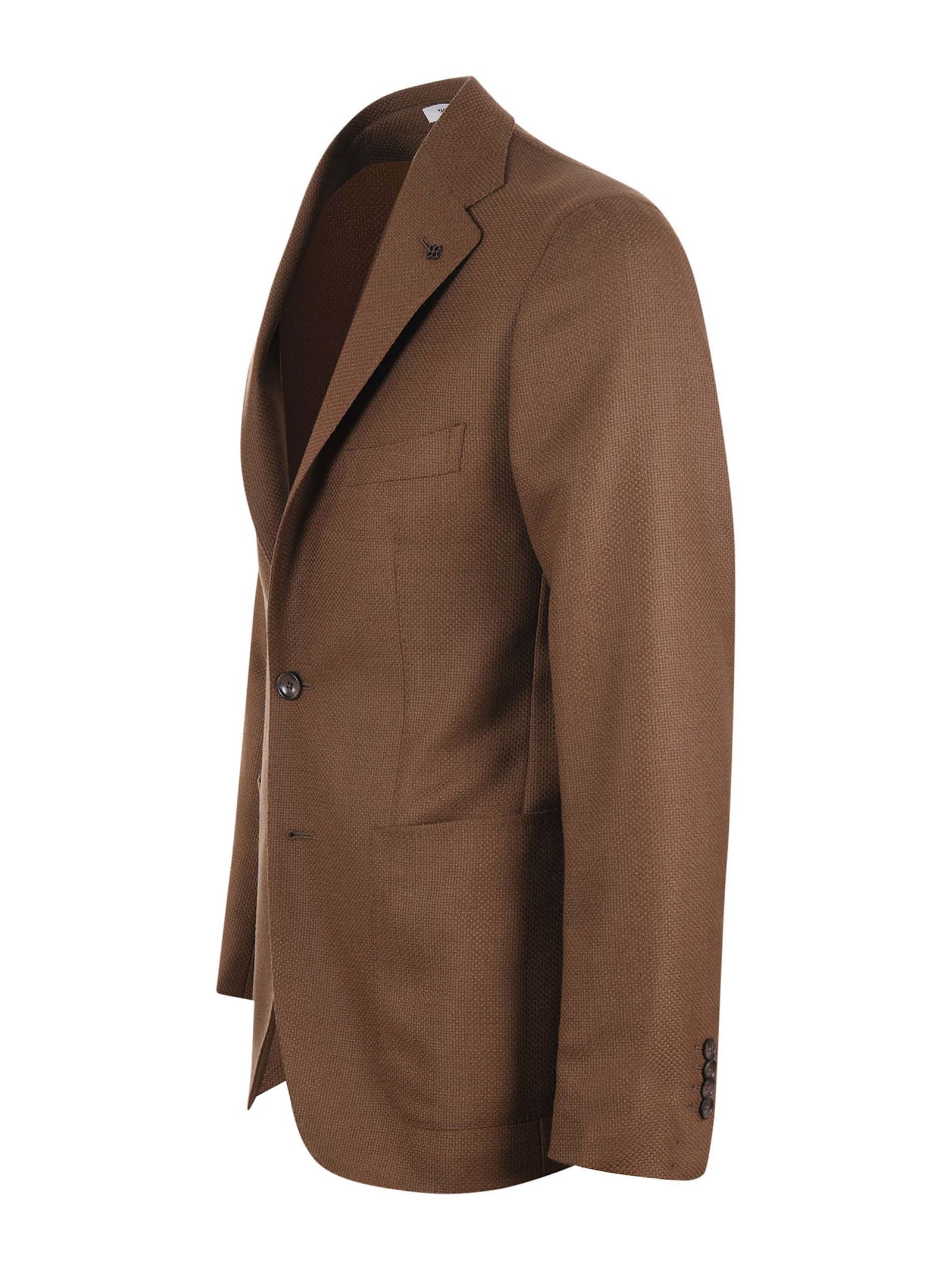 Shop Tagliatore Jacket In Camel