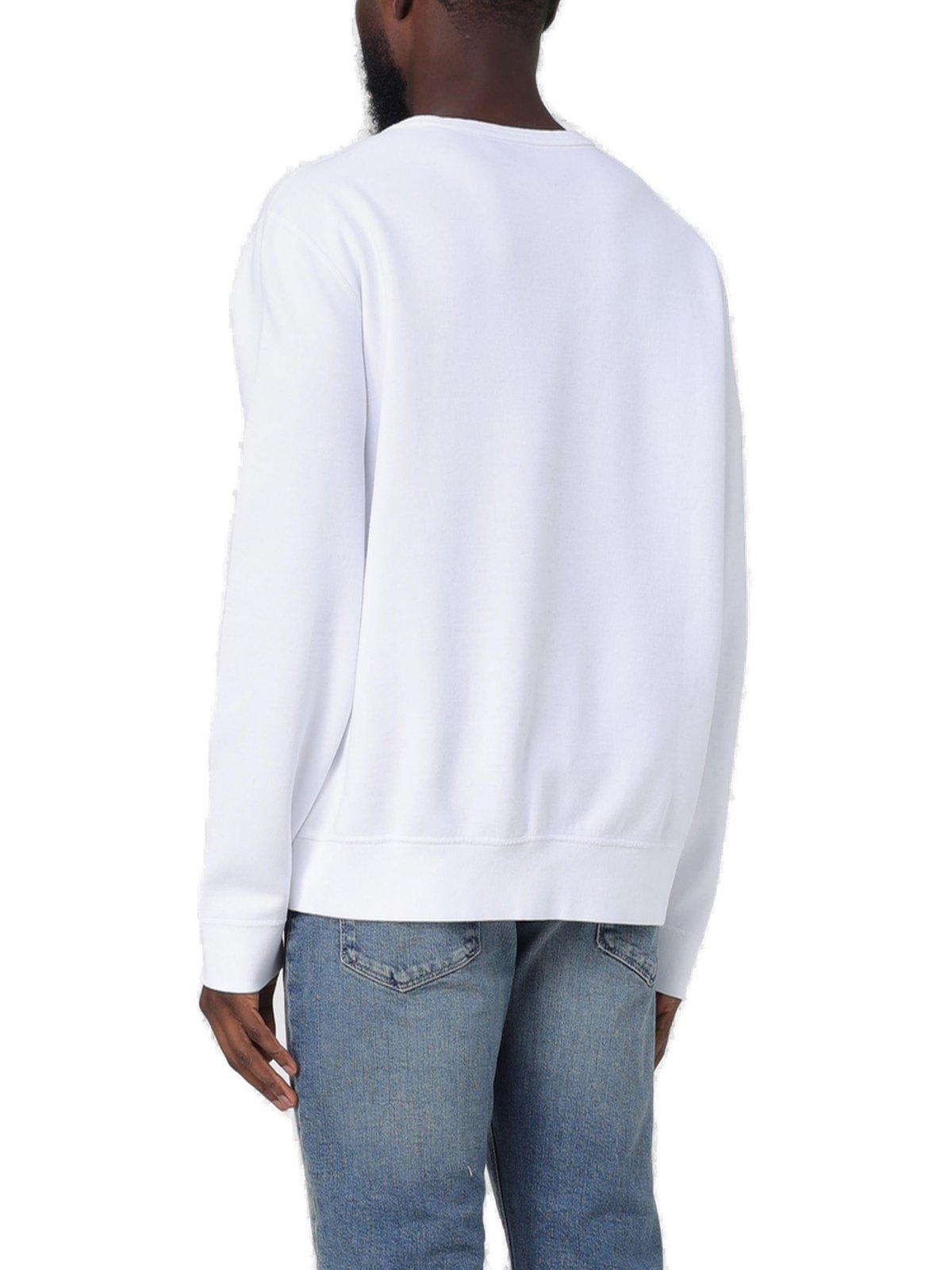 Shop Ralph Lauren Pony Embroidered Sweatshirt In White