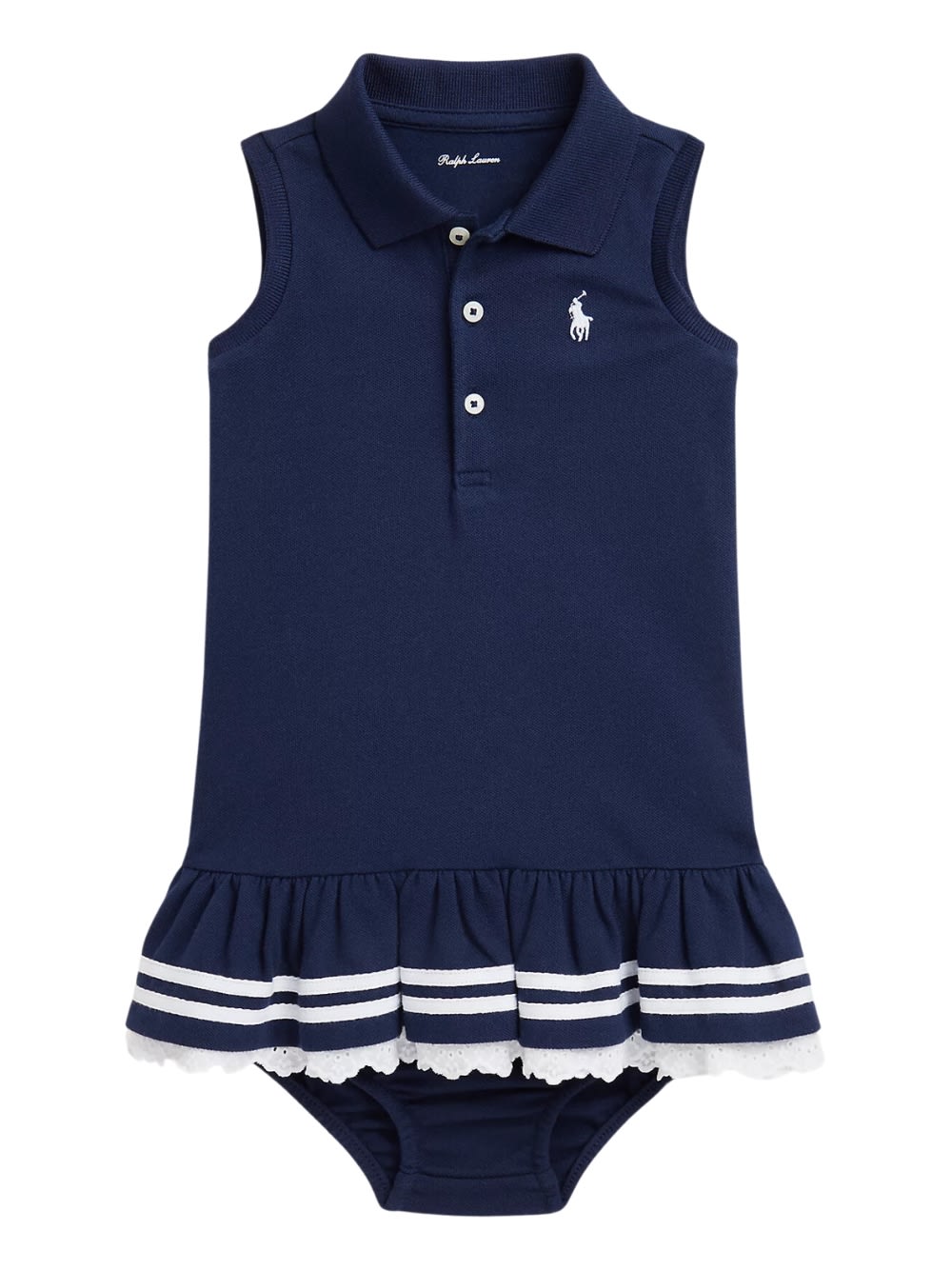 Shop Polo Ralph Lauren Polosailor Dresses Day Dress In Refined Navy