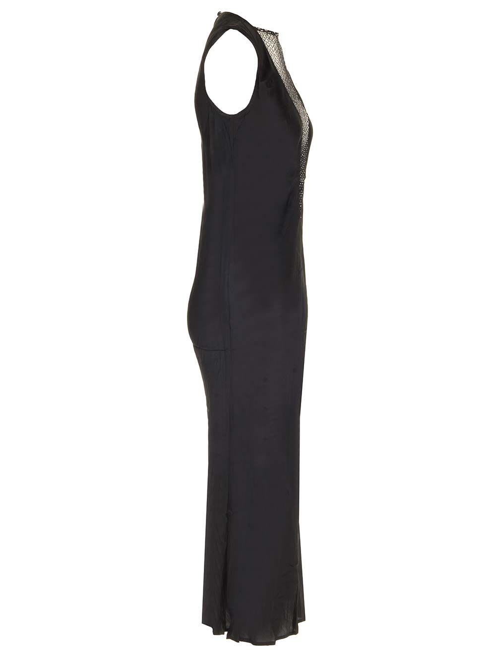 Shop Rotate Birger Christensen Satin Long Dress In Black