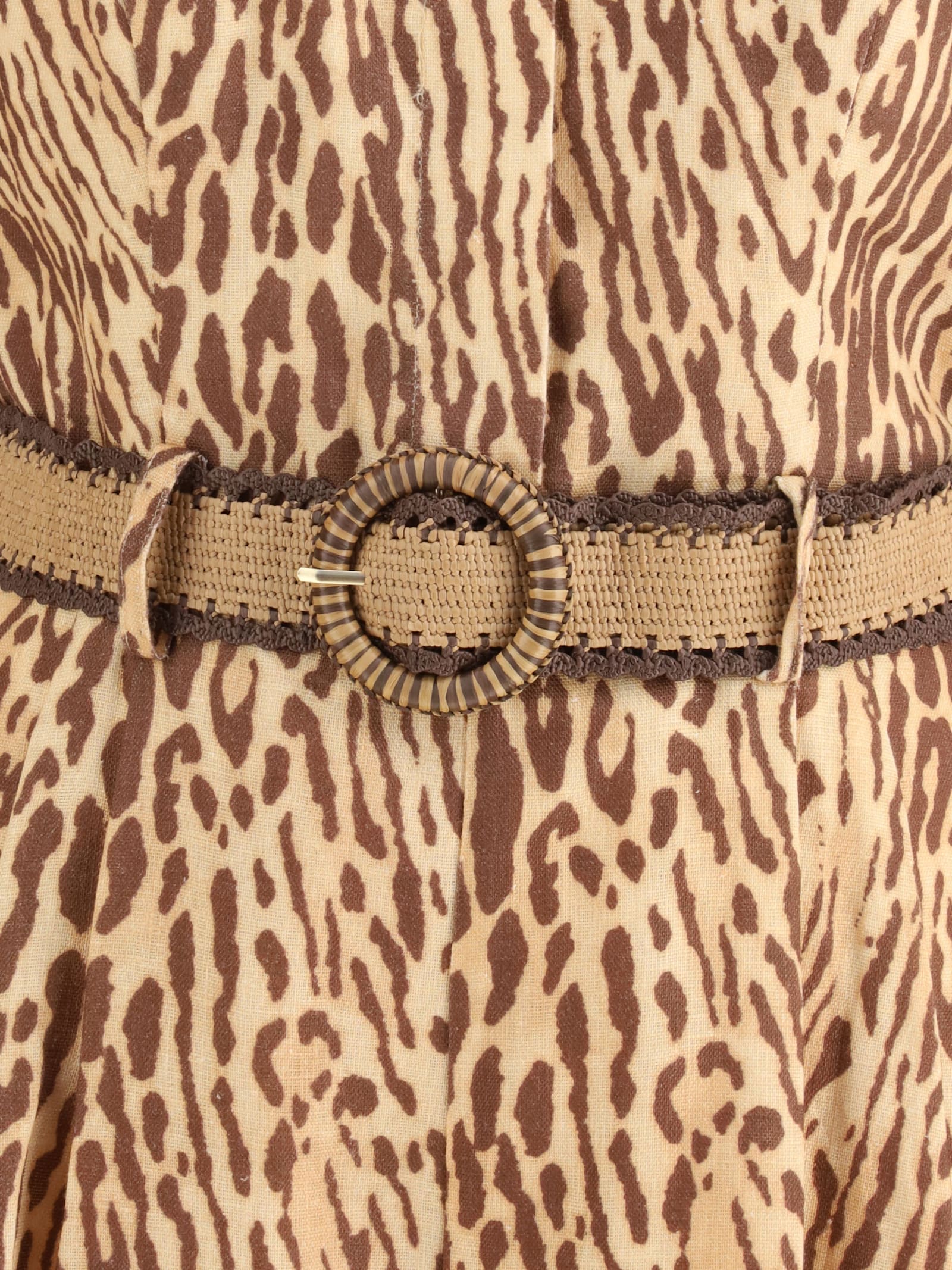 Zimmermann Leopard Short Dress In Multi