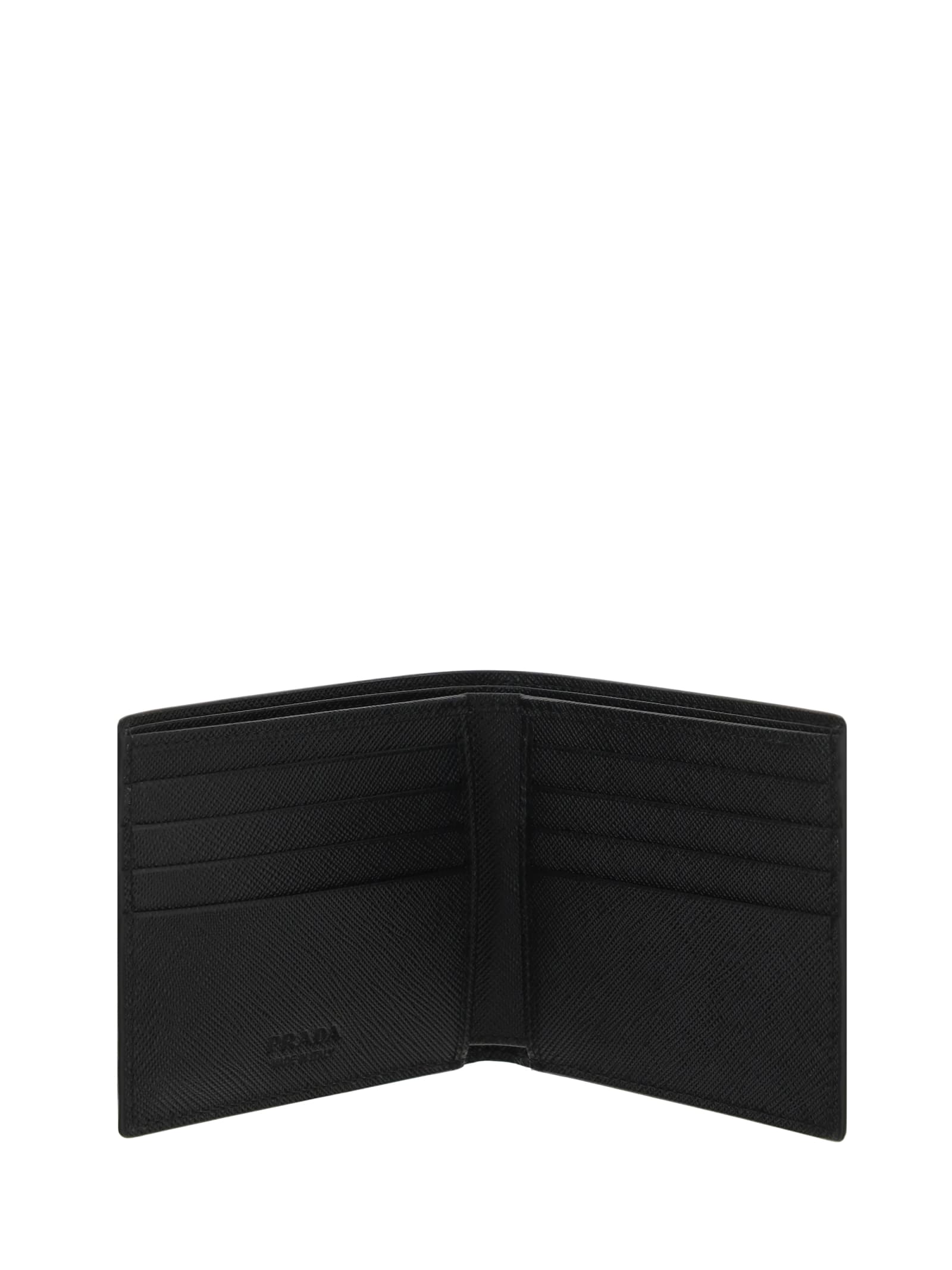 Shop Prada Wallet In Nero