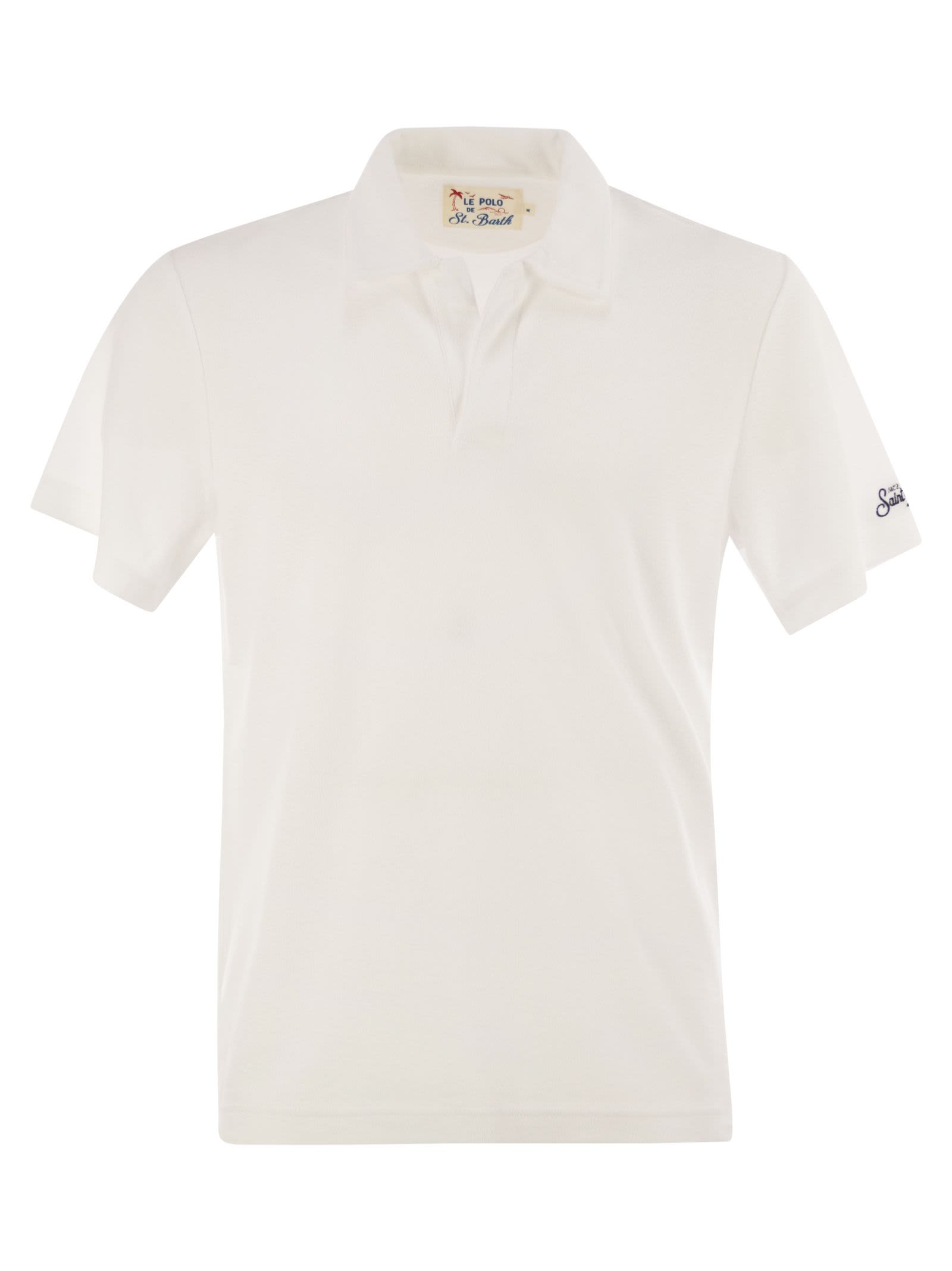 Mc2 Saint Barth Jeremy Cotton Terry Polo Shirt