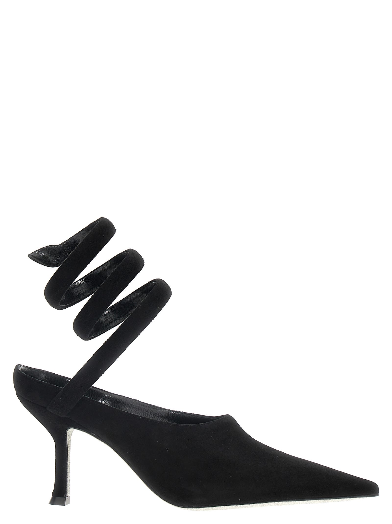 Shop René Caovilla Grace Mules In Black