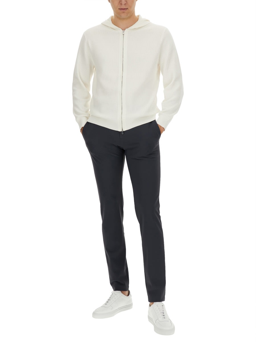 Theory Straight Leg Pants In Black