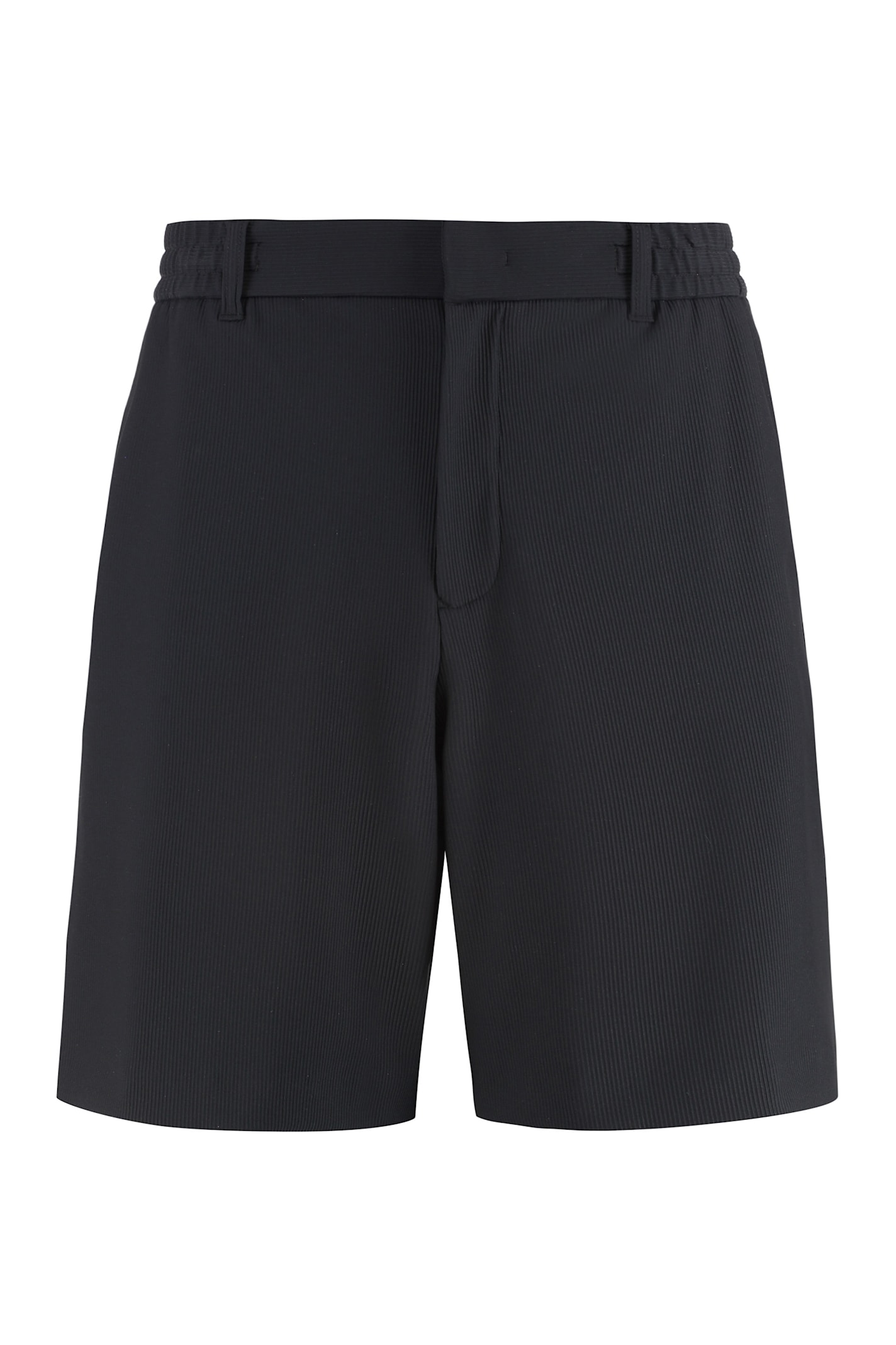 Emporio Armani Techno Fabric Bermuda-shorts In Blue