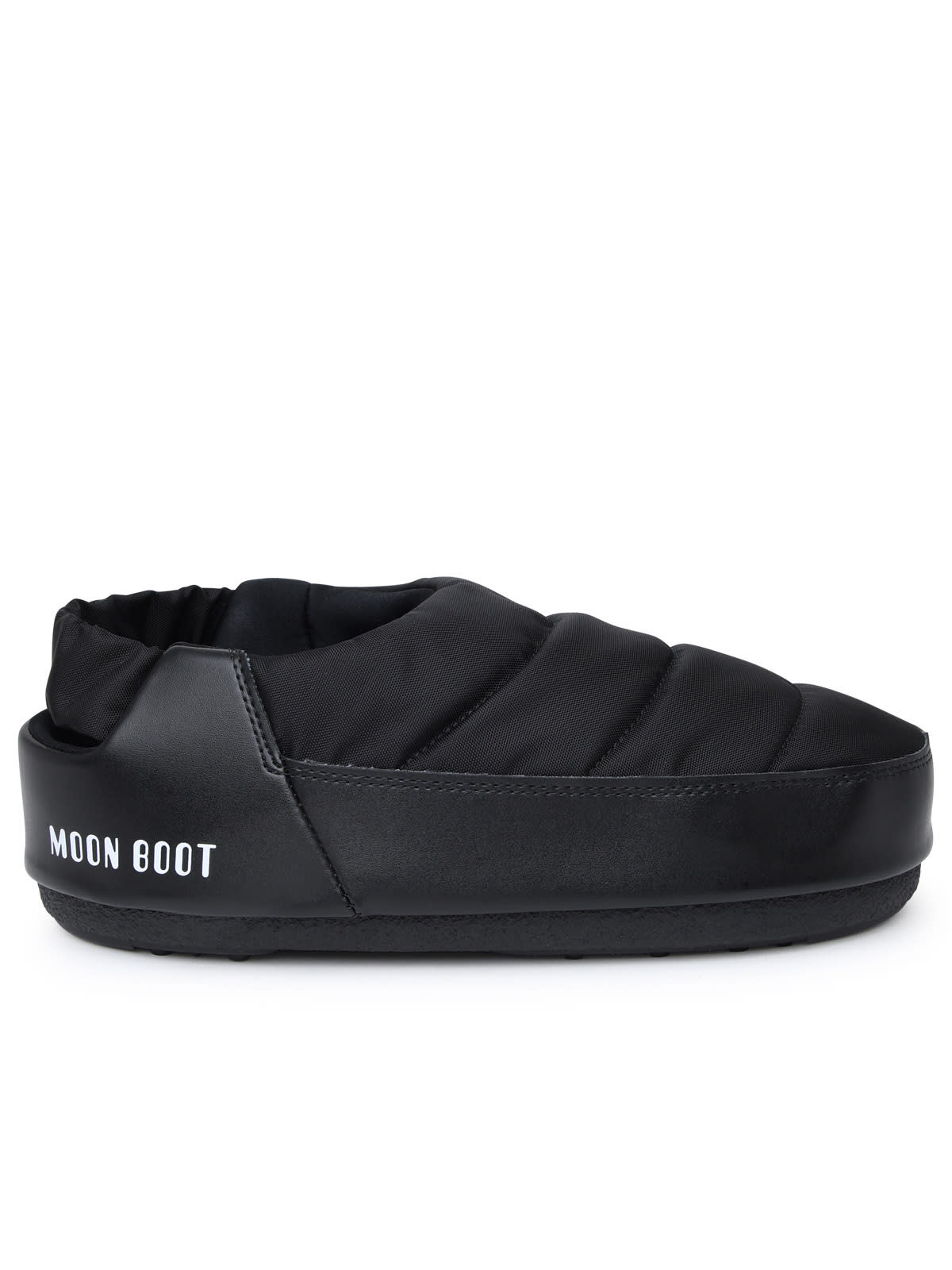 Shop Moon Boot Evolution Sandals In Black Nylon In Nero