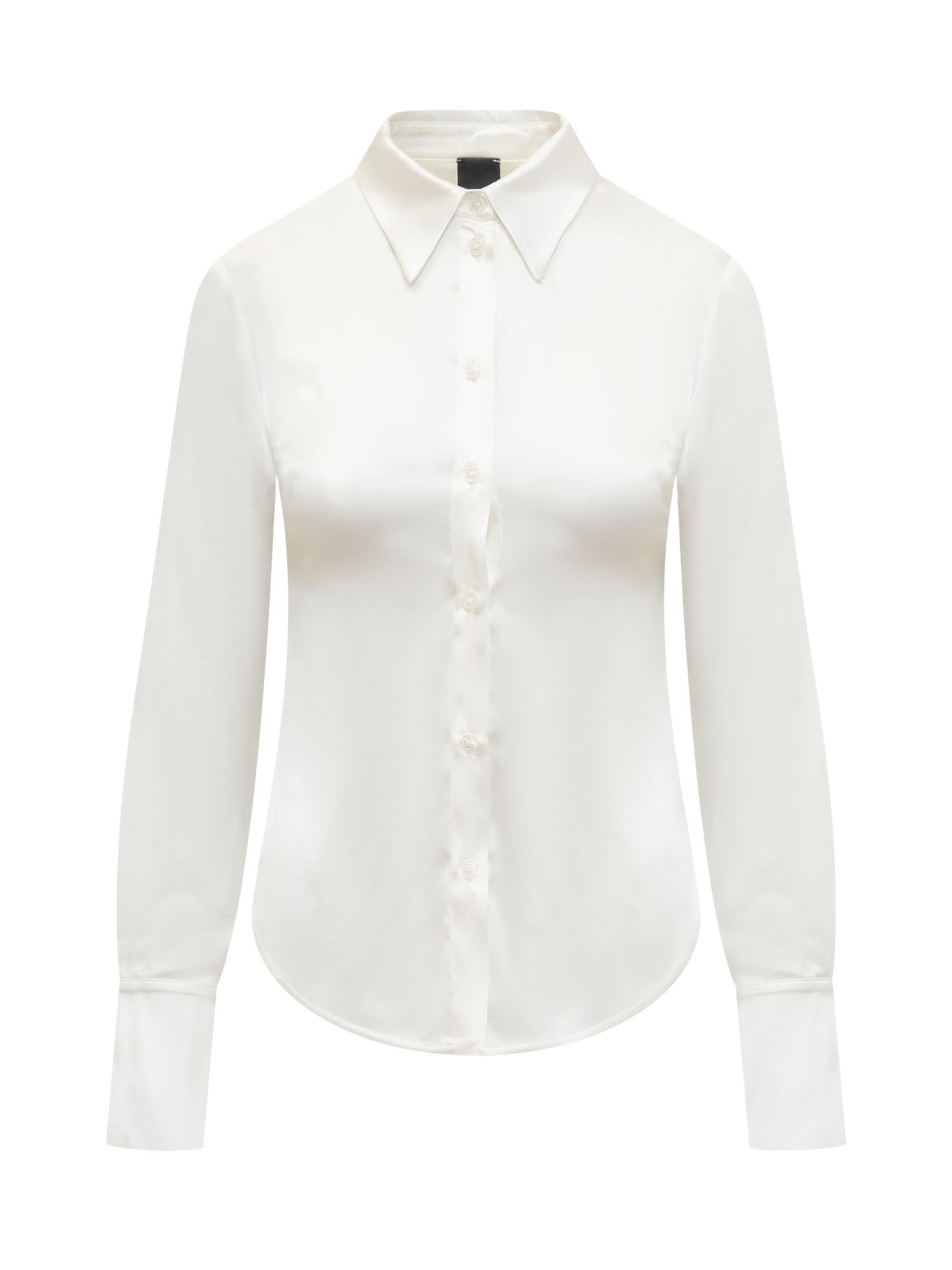 Pinko Criminale Silk Shirt In White