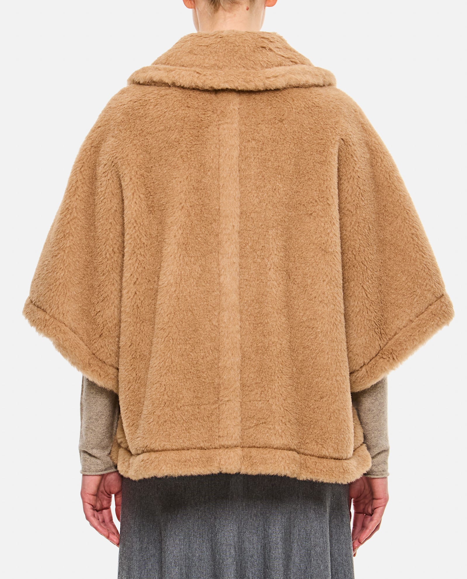 Max Mara Women Tenebre4 Teddy Cape In Beige