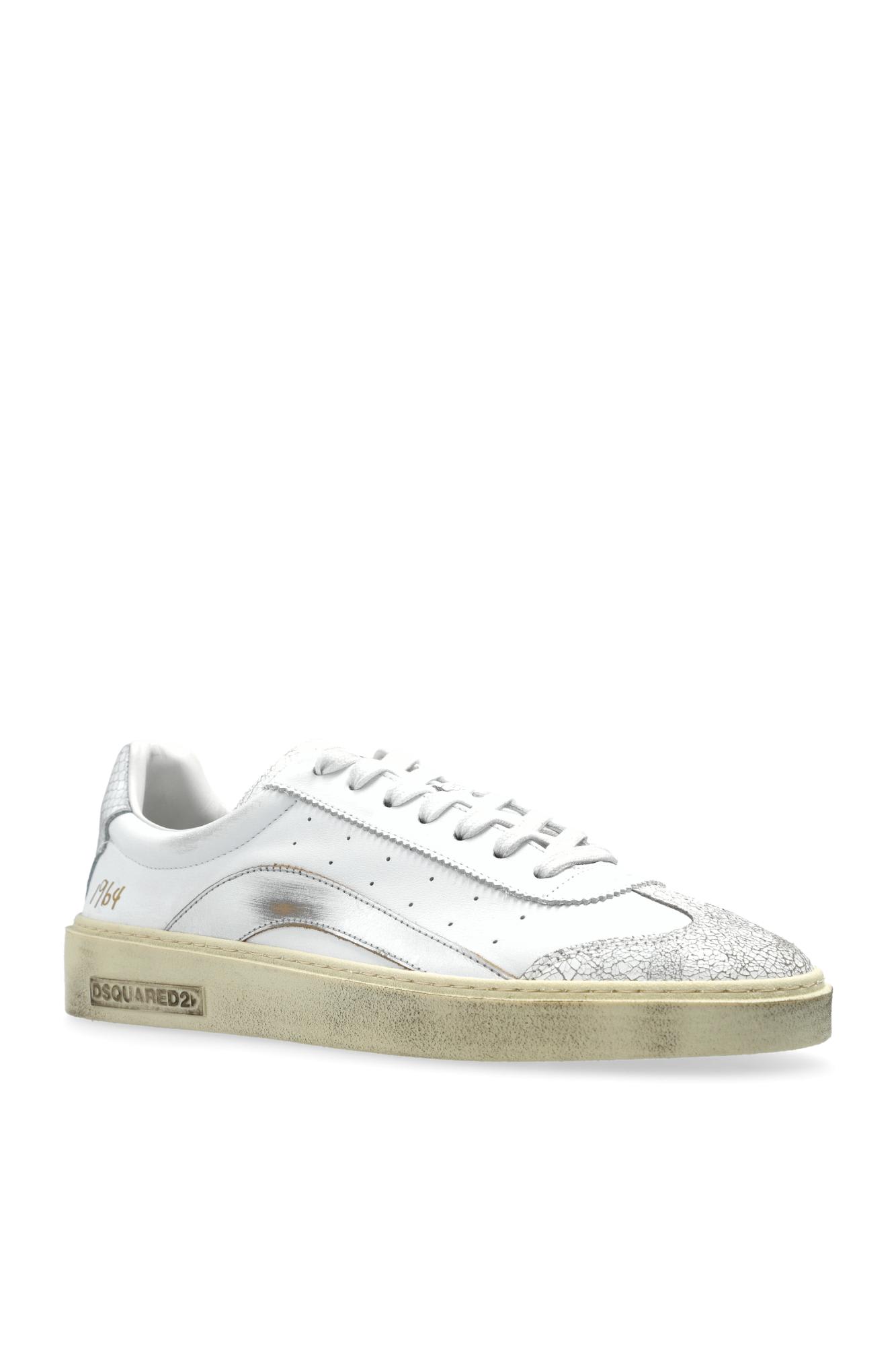 Dsquared2 Lace-up Low-top Sneakers In White