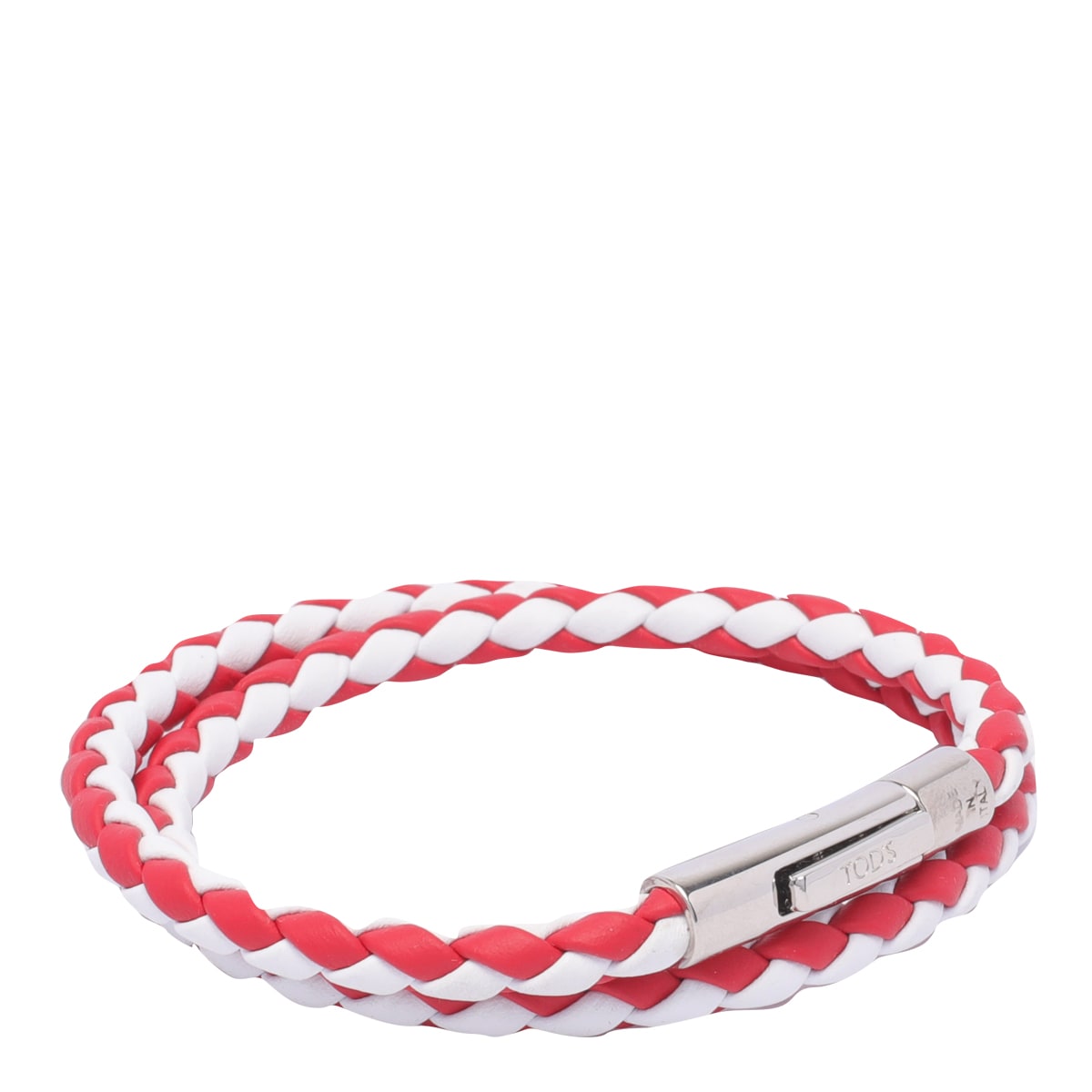 Shop Tod's Mycolors Bracelet In White/red