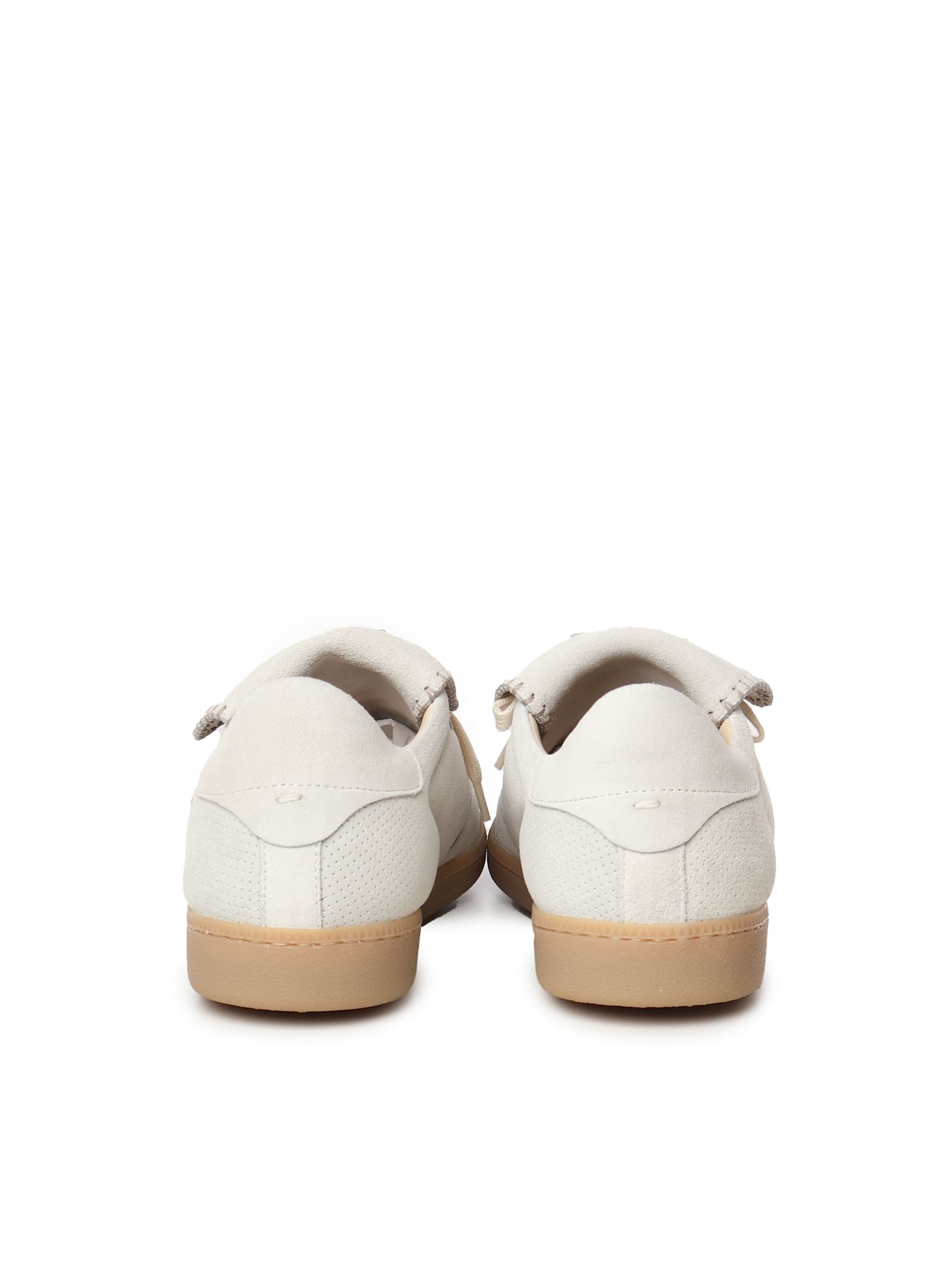 Eleventy Oversize-tongue Sneakers In White