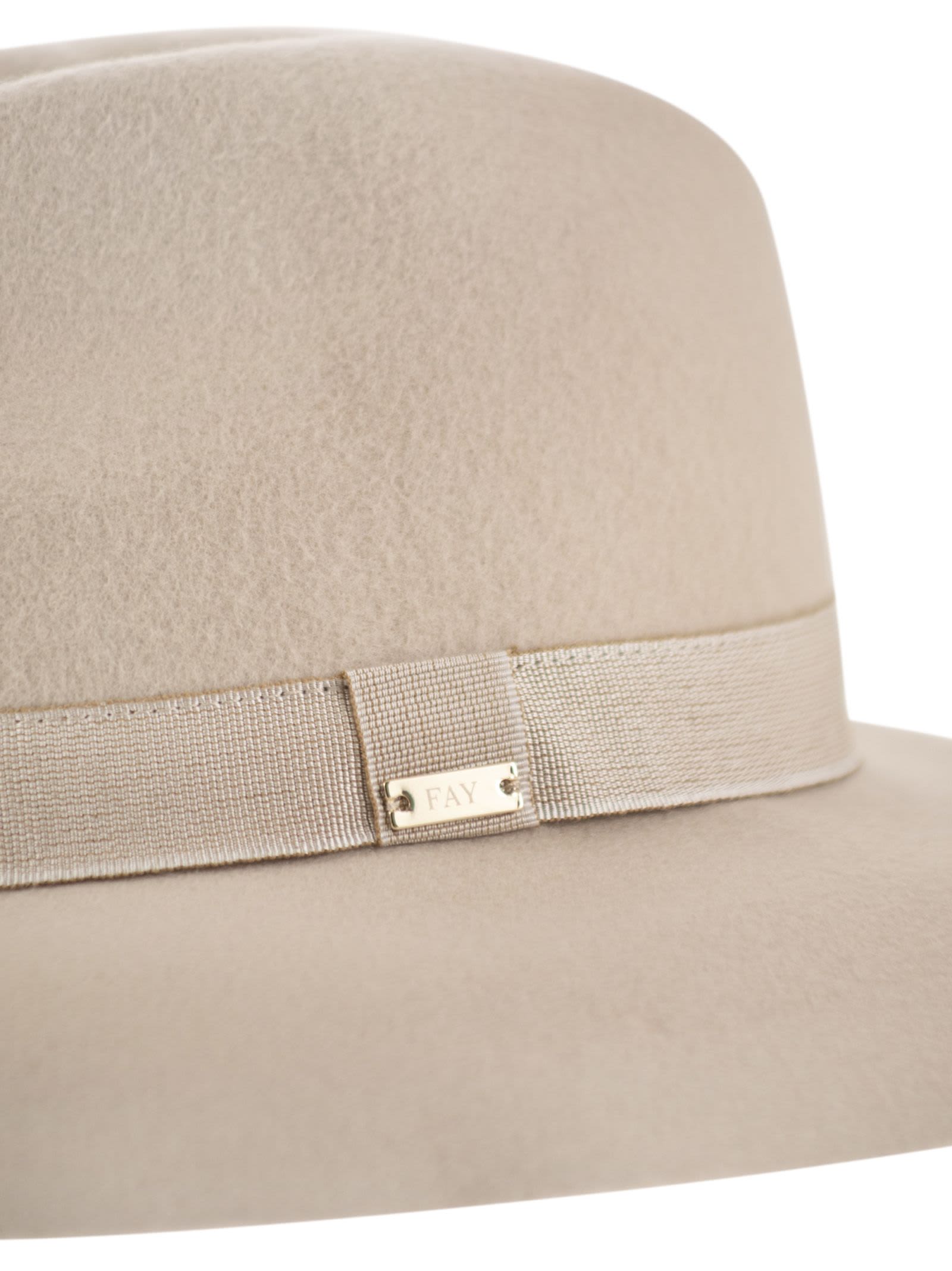 Fay Women Wool Felt Hat In Neutral