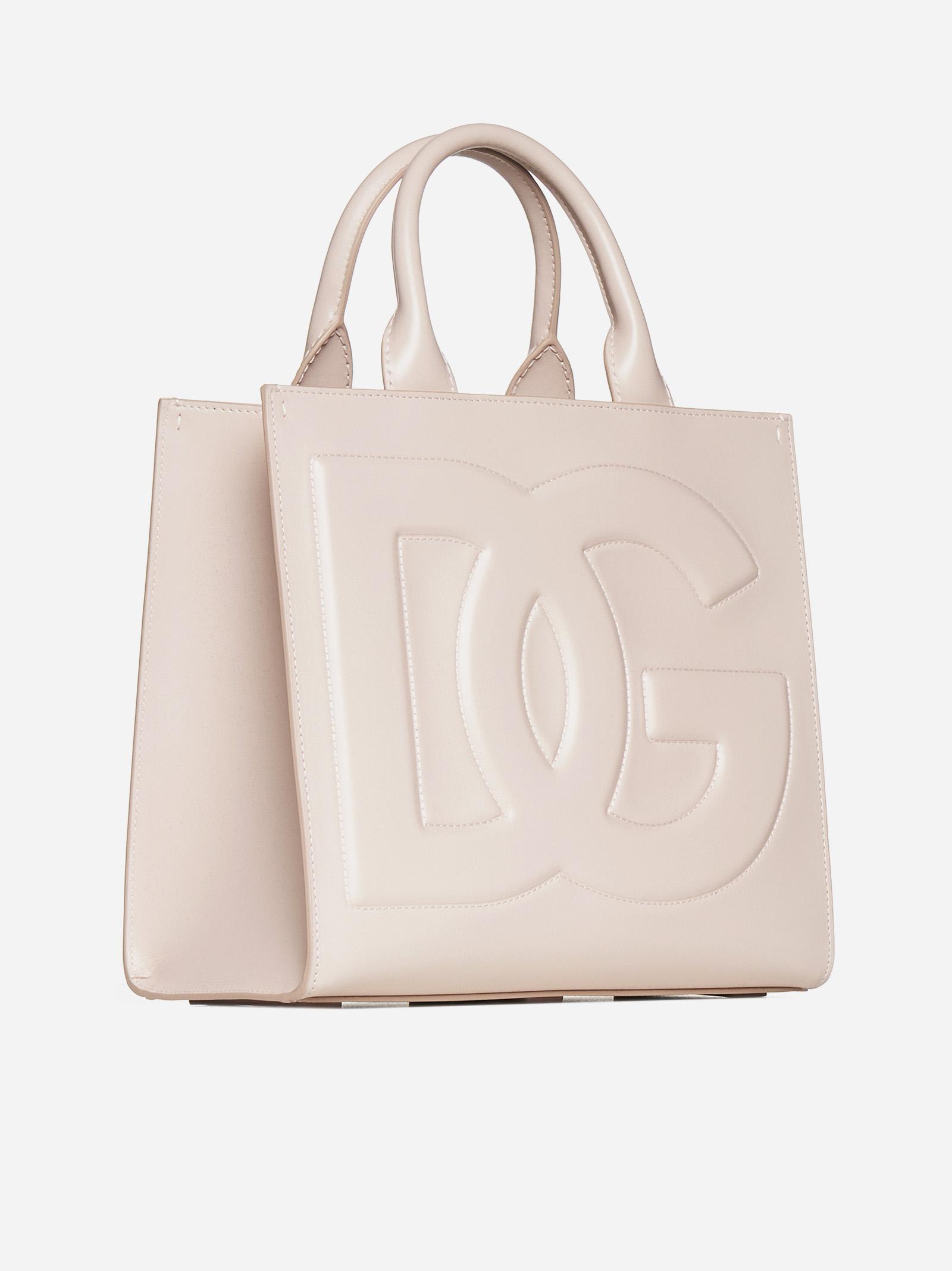 Shop Dolce & Gabbana Dg Daily Leather Tote Bag In Rosa Tenue
