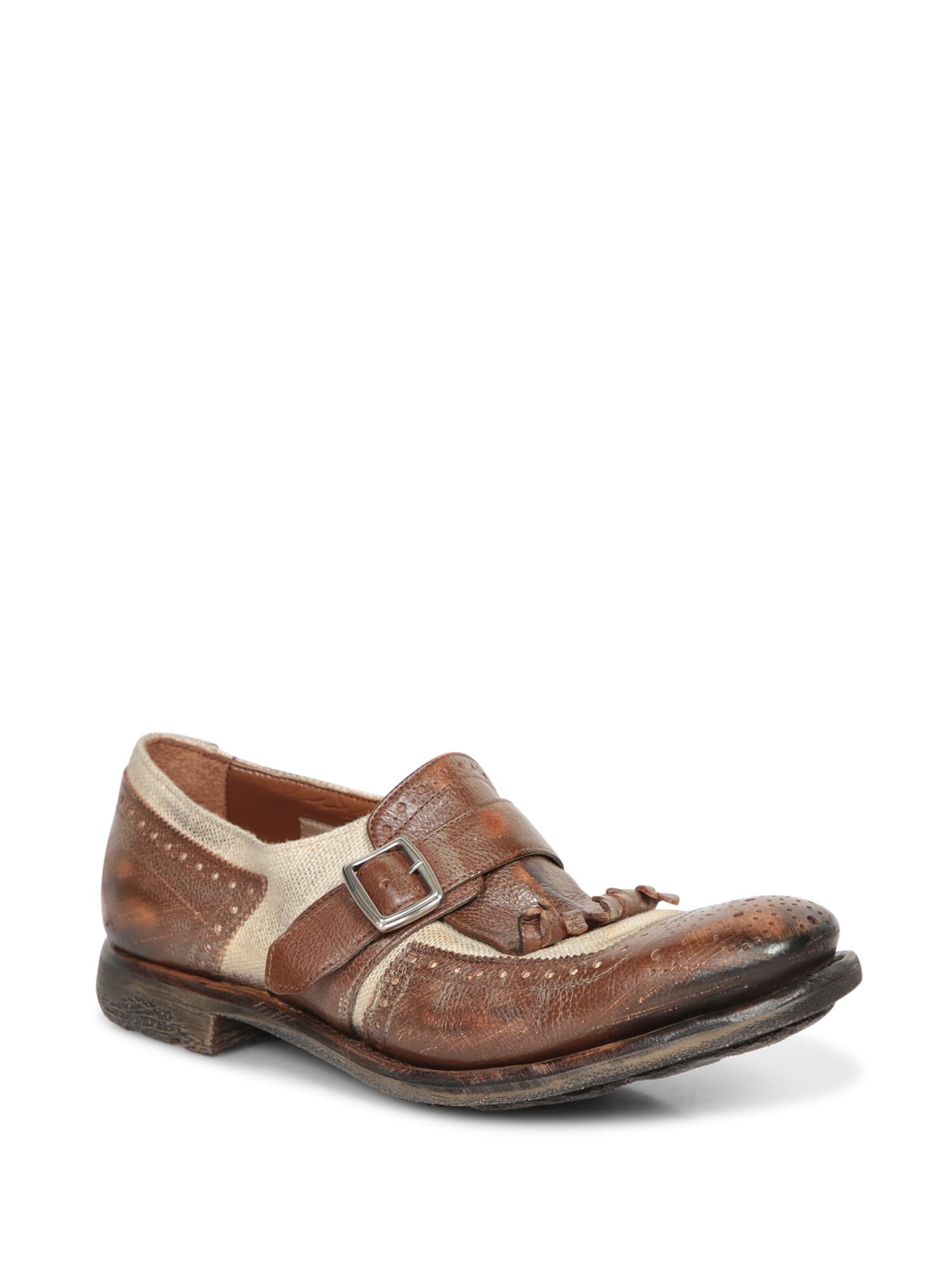 Shop Church's Shanghai Leather Ecru Shoes In Beige