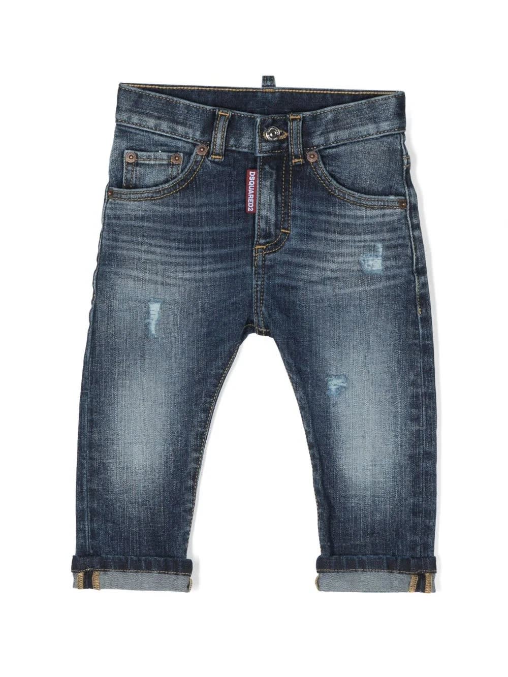 DSQUARED2 D2KIDS NEW BORN JEANS IN BLUE