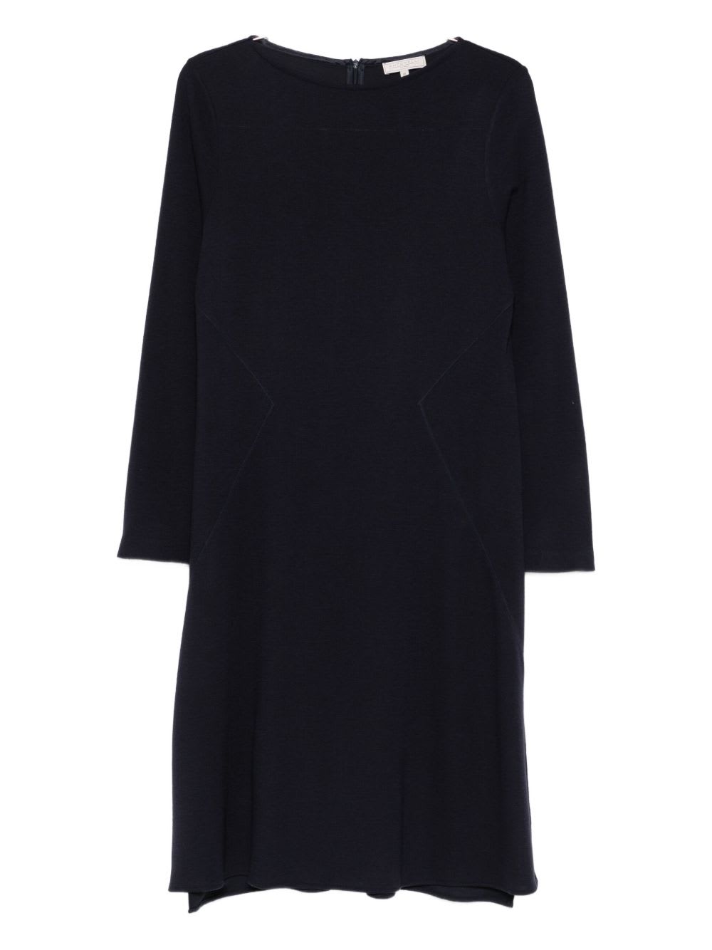 Antonelli Boat Neck Midi Dress In Blue