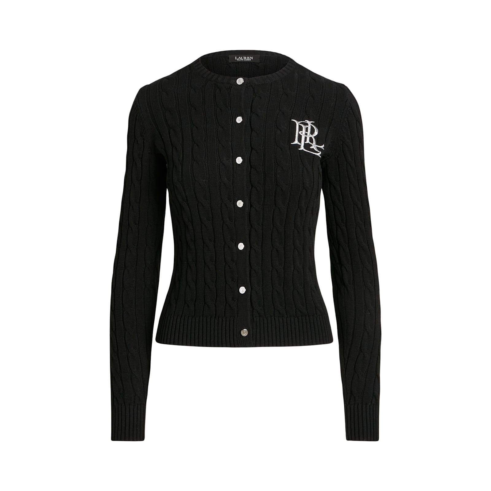 Ralph Lauren Ralhan Long Sleeve Cardigan In Black
