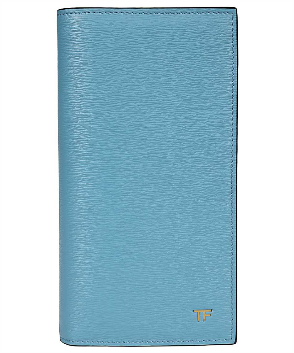 Tom Ford Leather Wallet In Blue
