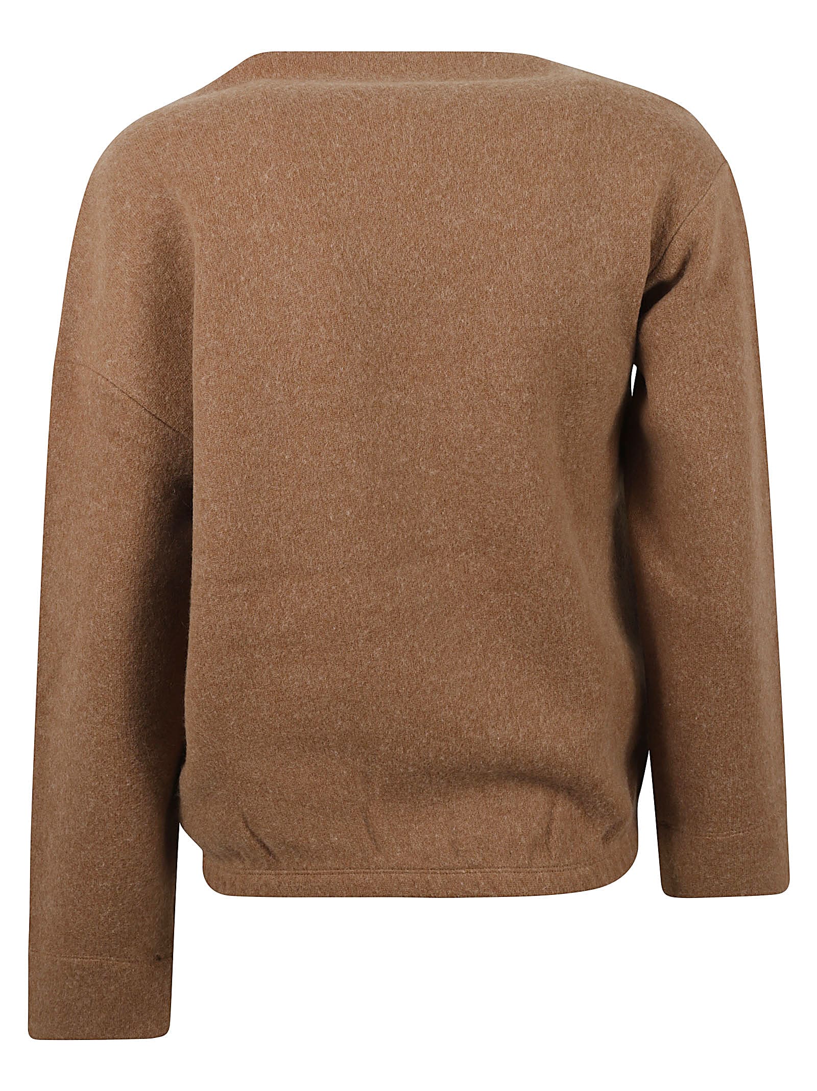 Max Mara Textured Cashmere Blend Sweater In Cuoio