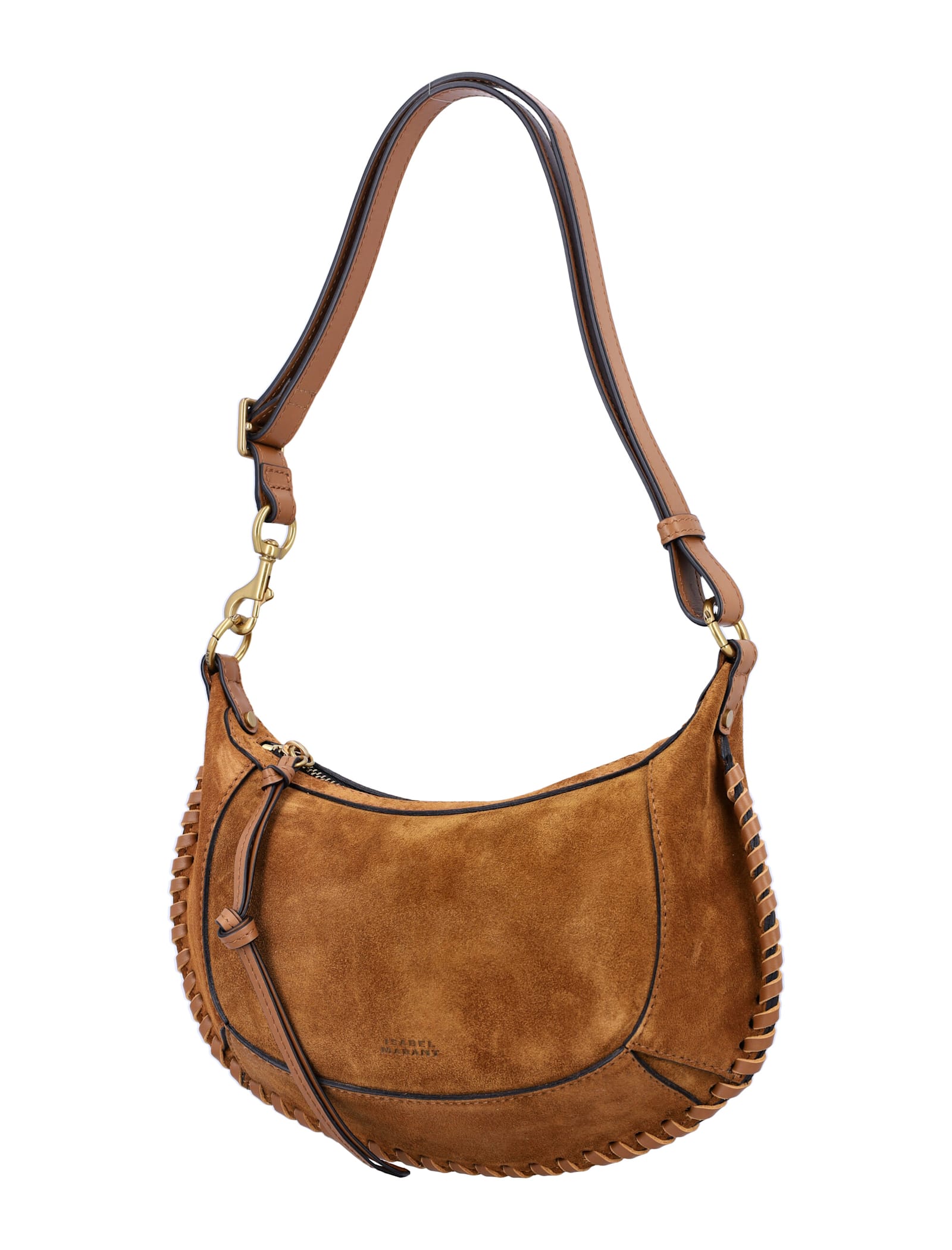 Isabel Marant Oskan Moon Bag In Cognac