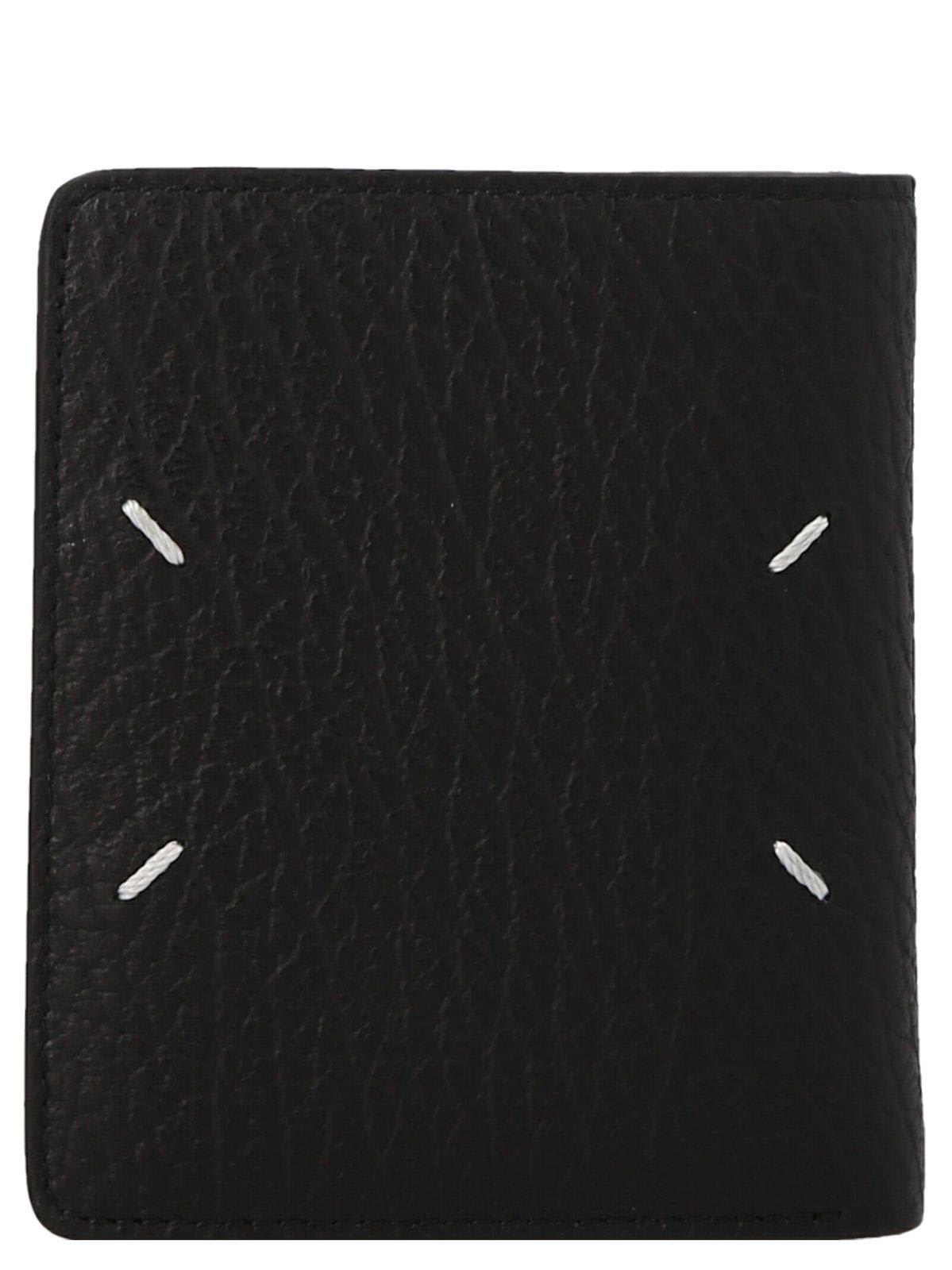 Maison Margiela Four-stitch Zipped Wallet In Black