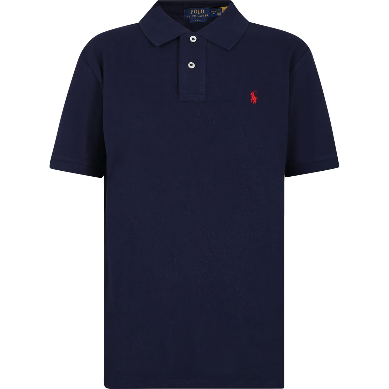 Ralph Lauren Kids' Blue Polo Shiirt For Boy With Iconic Pony