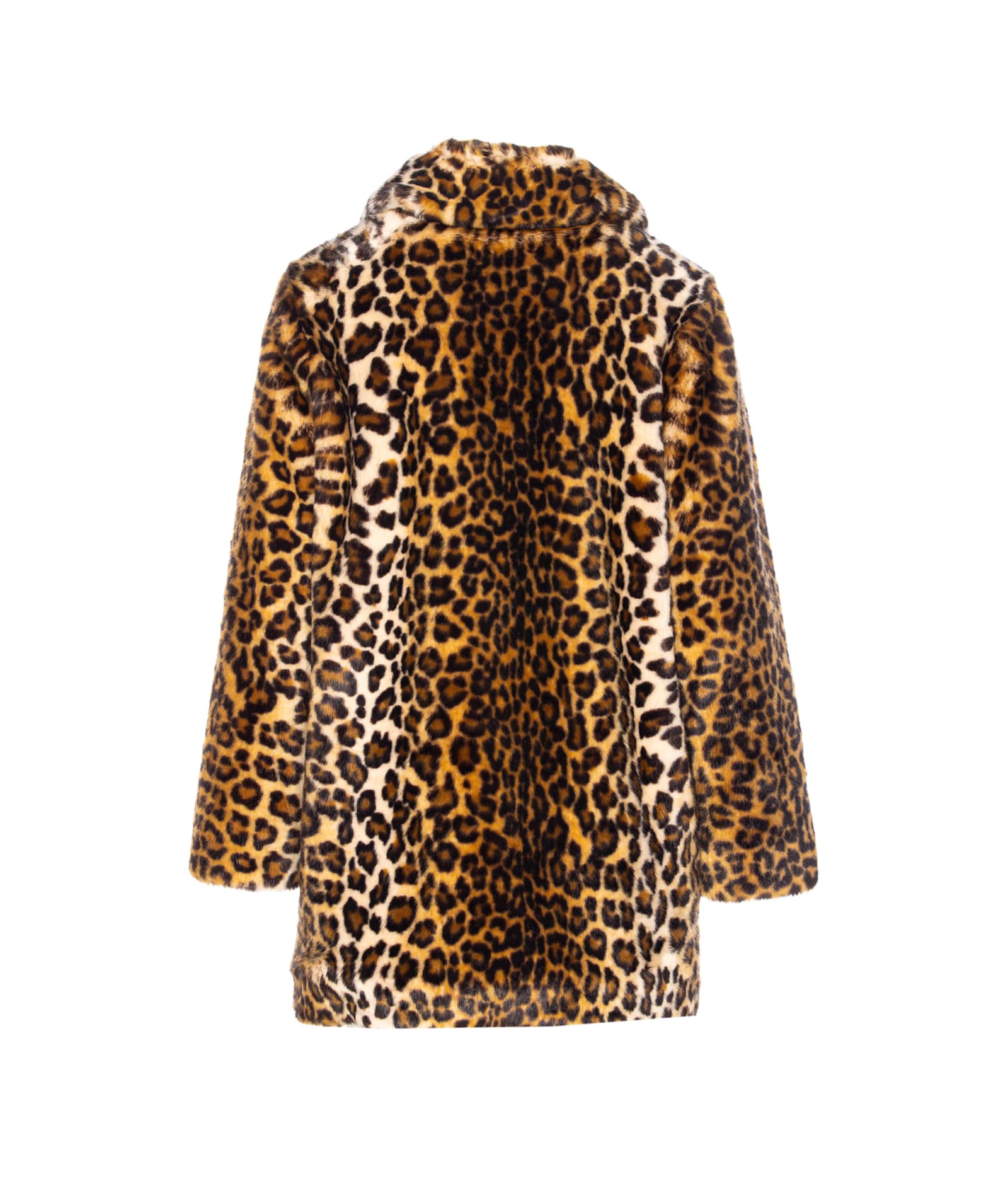 Liu •jo Animalier Faux Fur Coat In Multi